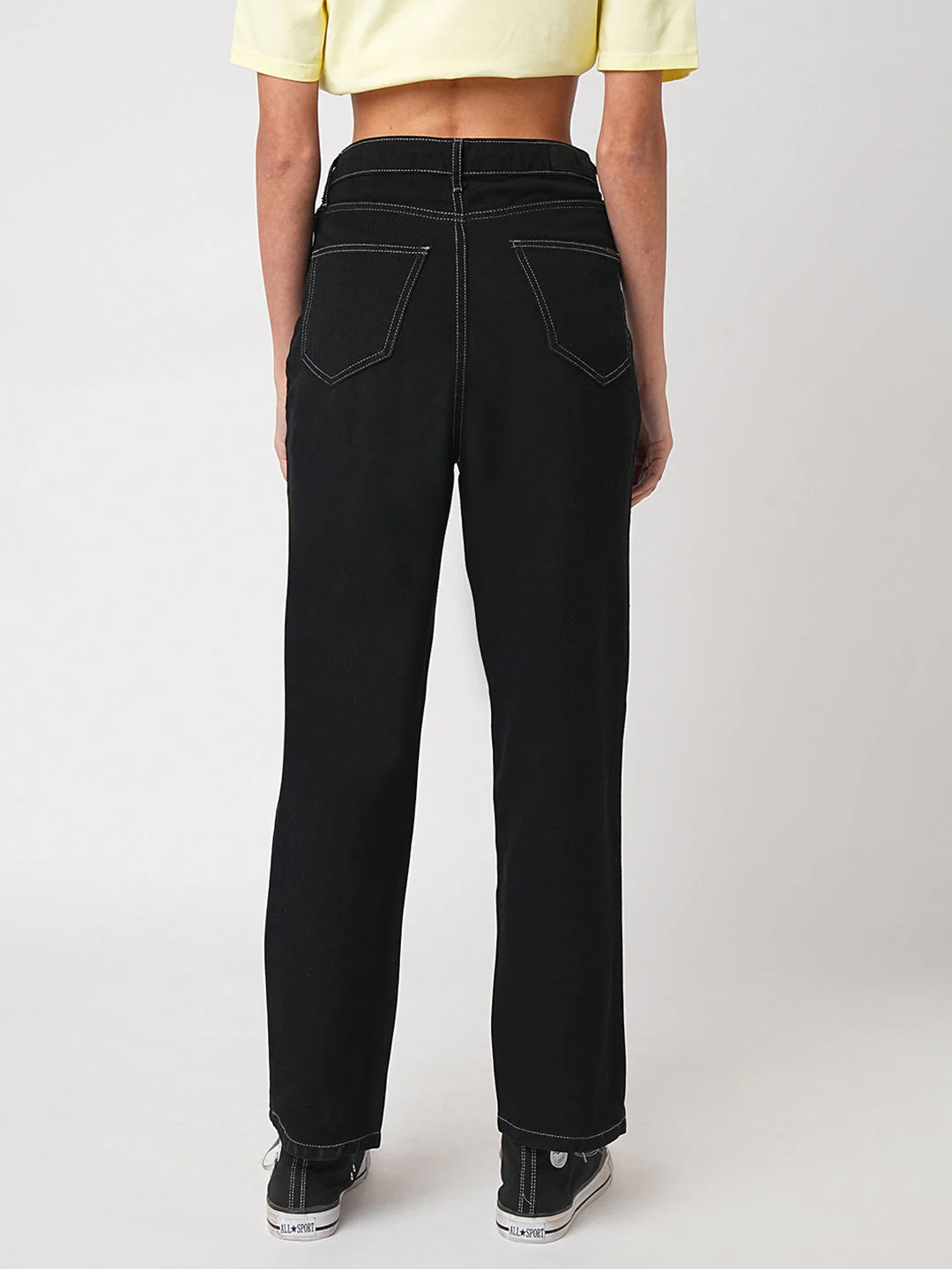 Women High-Rise Loose Straight Jeans - Image 3
