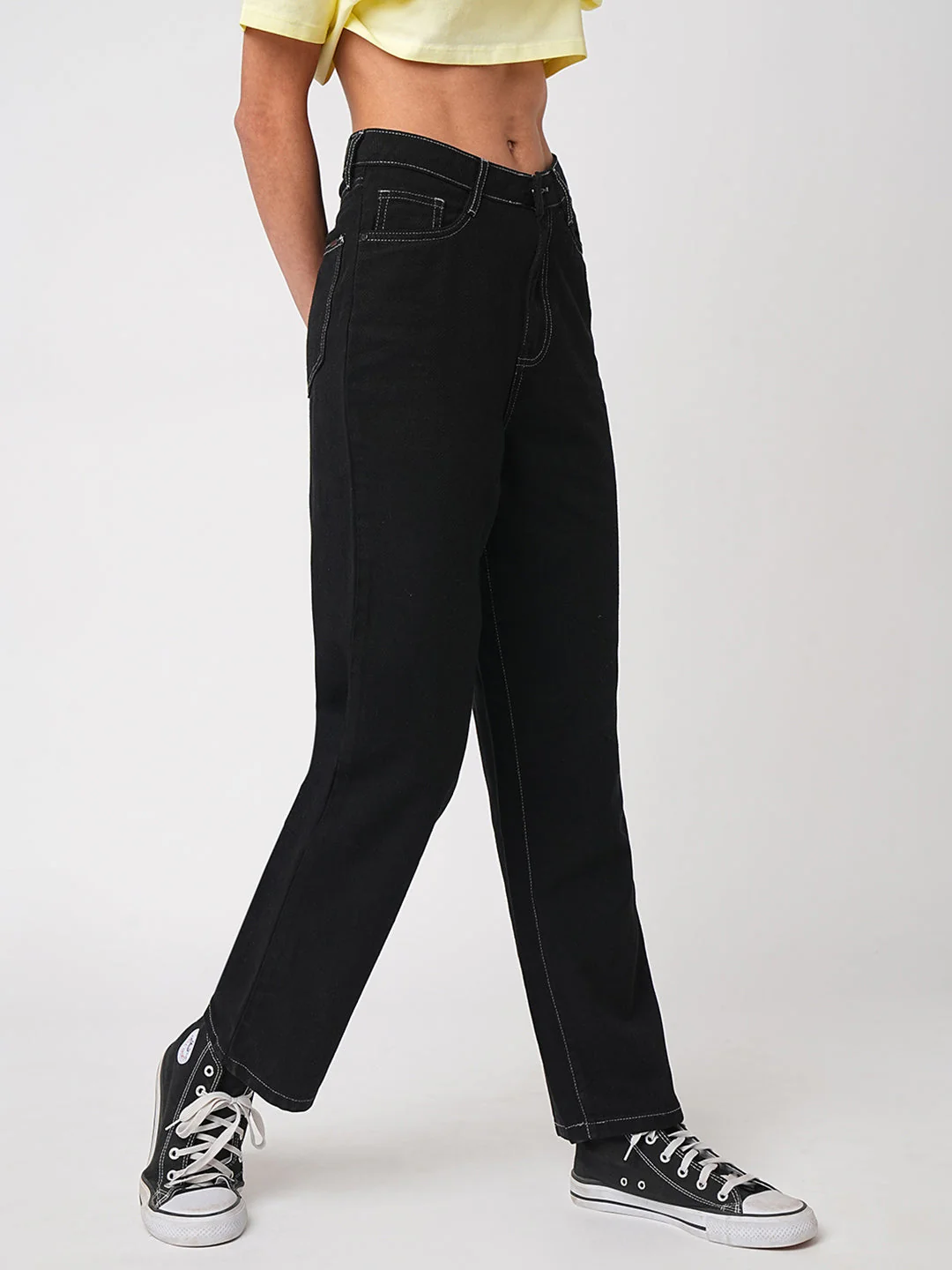 Women High-Rise Loose Straight Jeans - Image 6