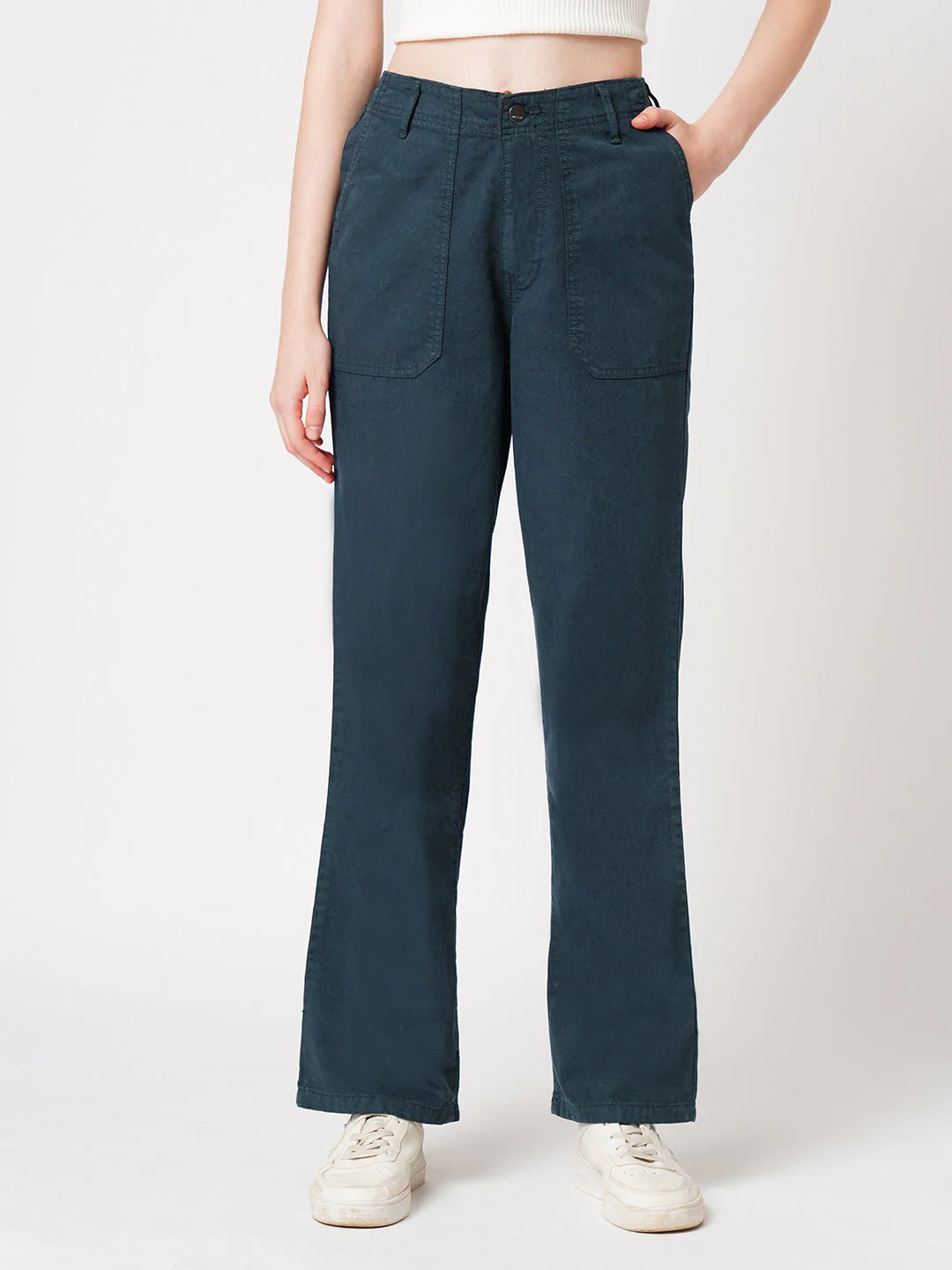 Women High-Rise Loose Straight Jeans - Image 2