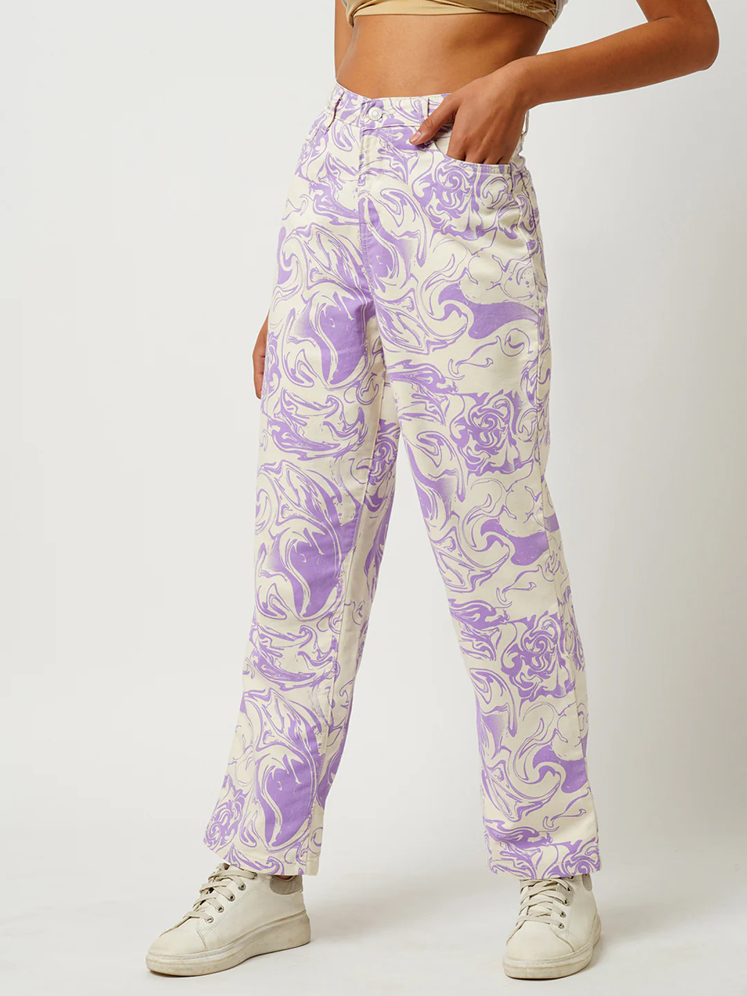Women High-Rise Loose Straight Fit Jeans - Image 6