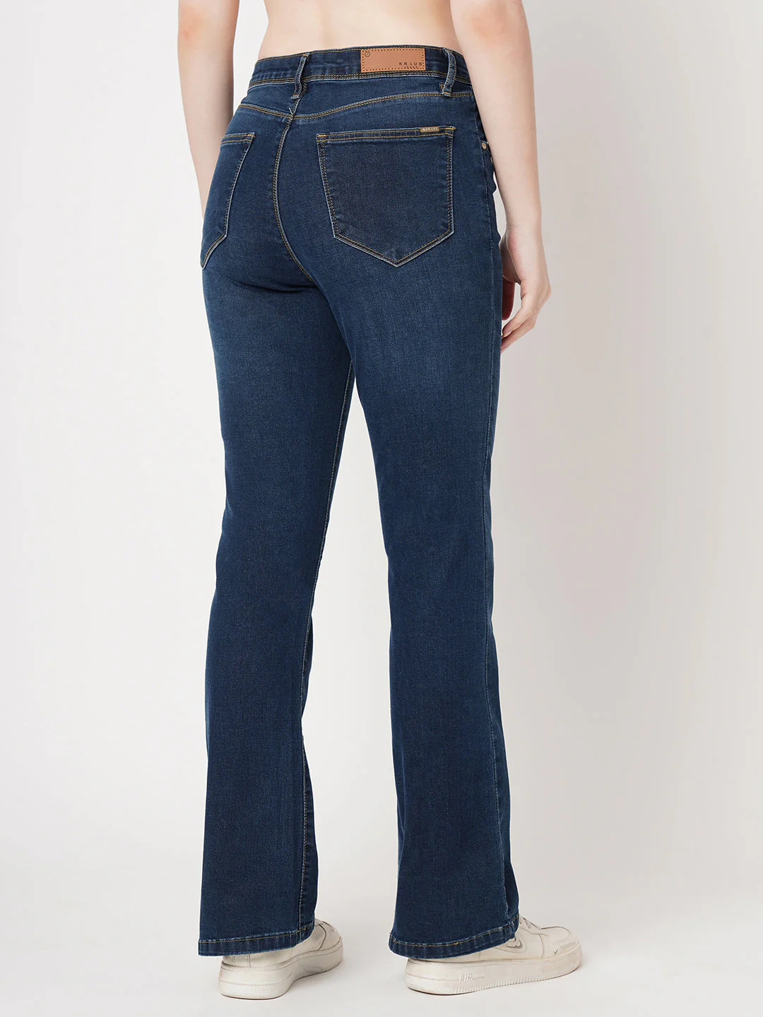 Women High-Rise Mini Flare Jeans - Image 3