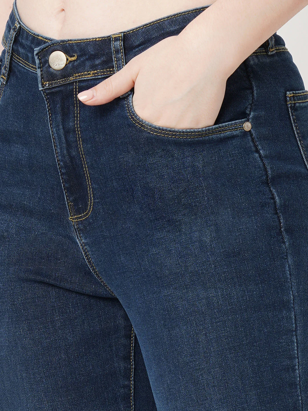 Women High-Rise Mini Flare Jeans - Image 5