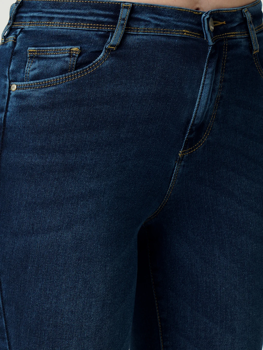 Women High-Rise Mini Flare Jeans - Image 5