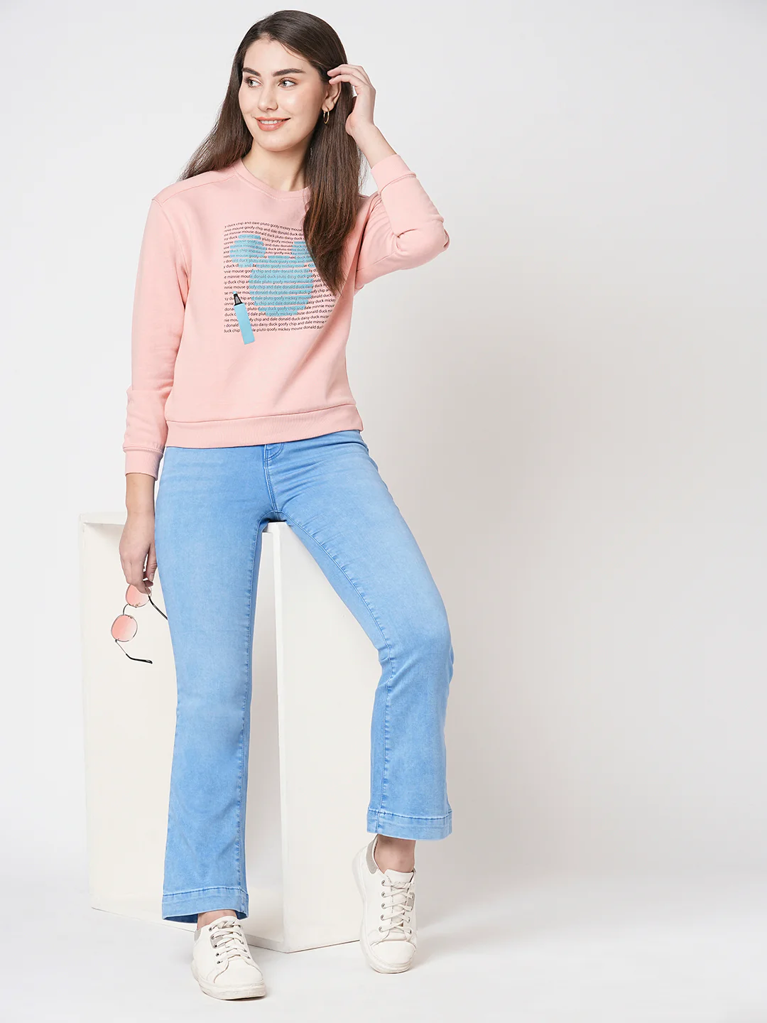 Women High-Rise Mini Flare Jeans - Image 5