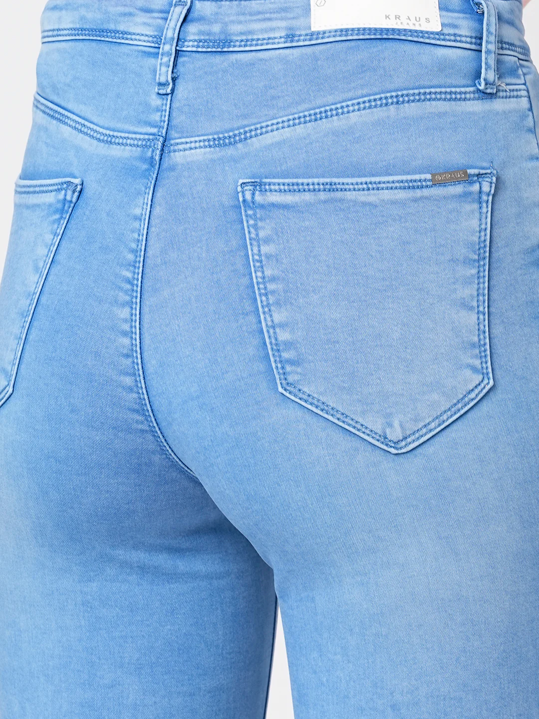 Women High-Rise Mini Flare Jeans - Image 6