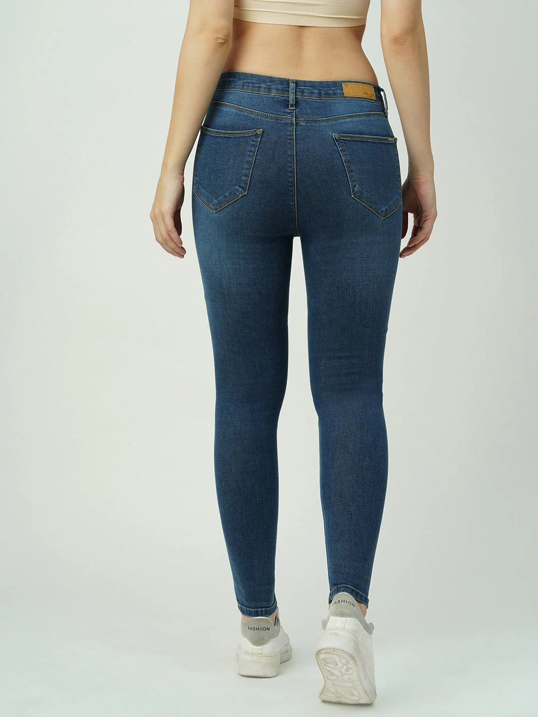 Women High-Rise Mini Flare Jeans - Image 3
