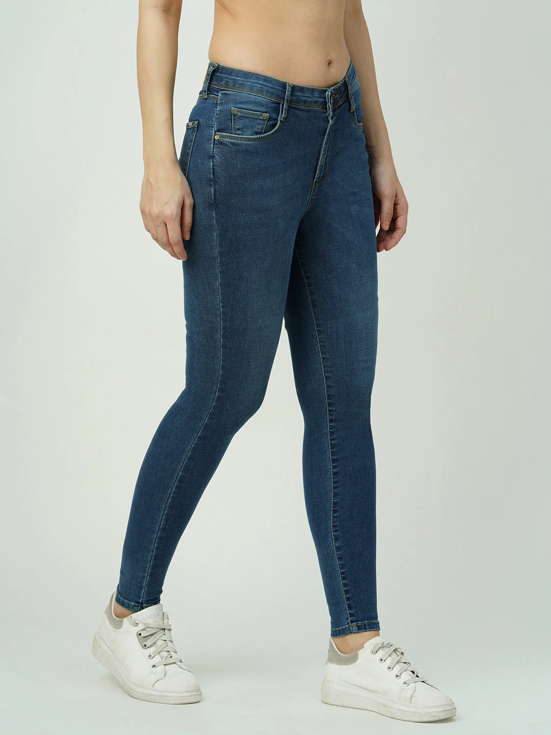 Women High-Rise Mini Flare Jeans - Image 5