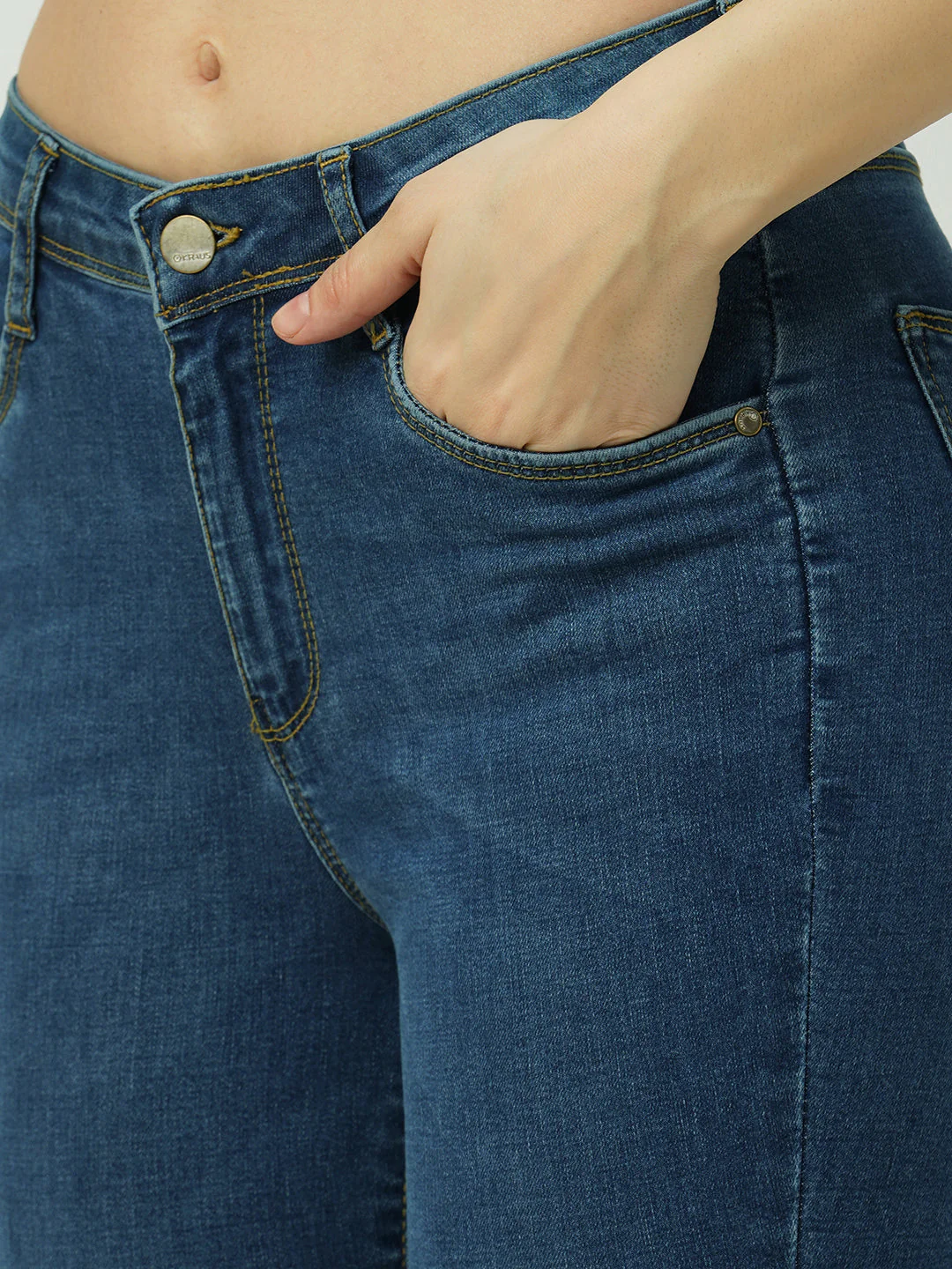 Women High-Rise Mini Flare Jeans - Image 6