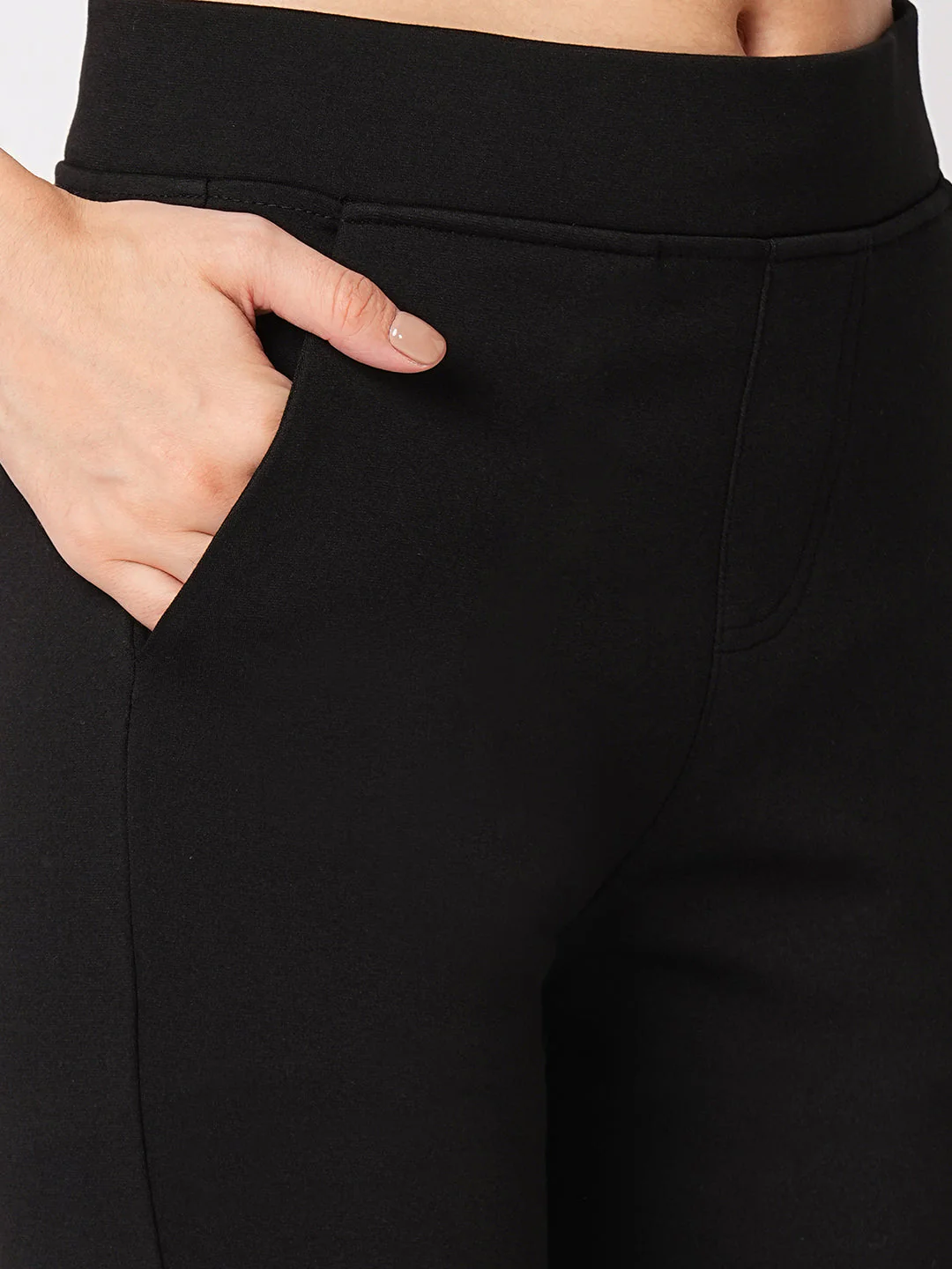 Women High-Rise Mini Flare Treggings - Image 6