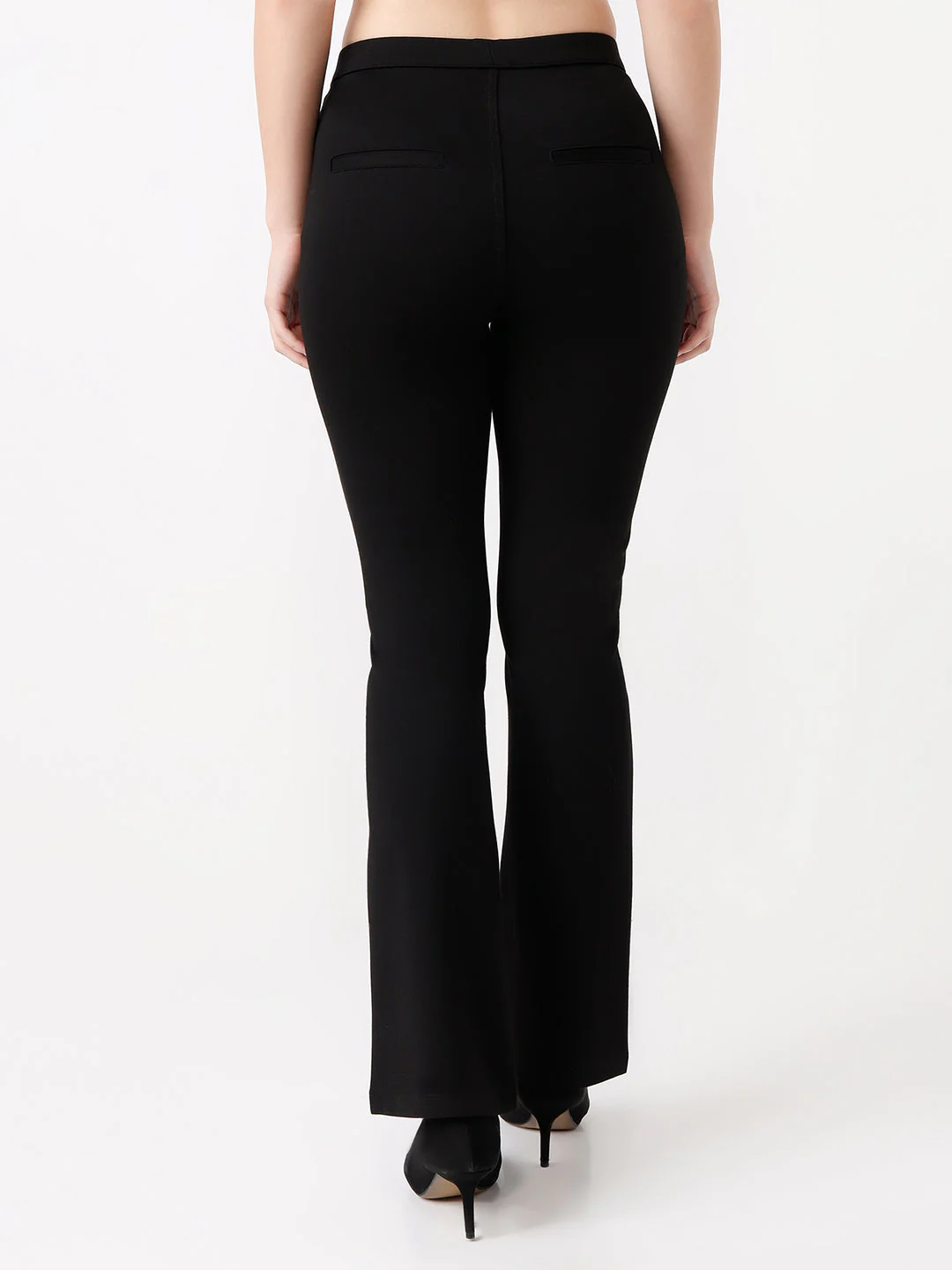 Women High-Rise Mini Flared Treggings - Image 3