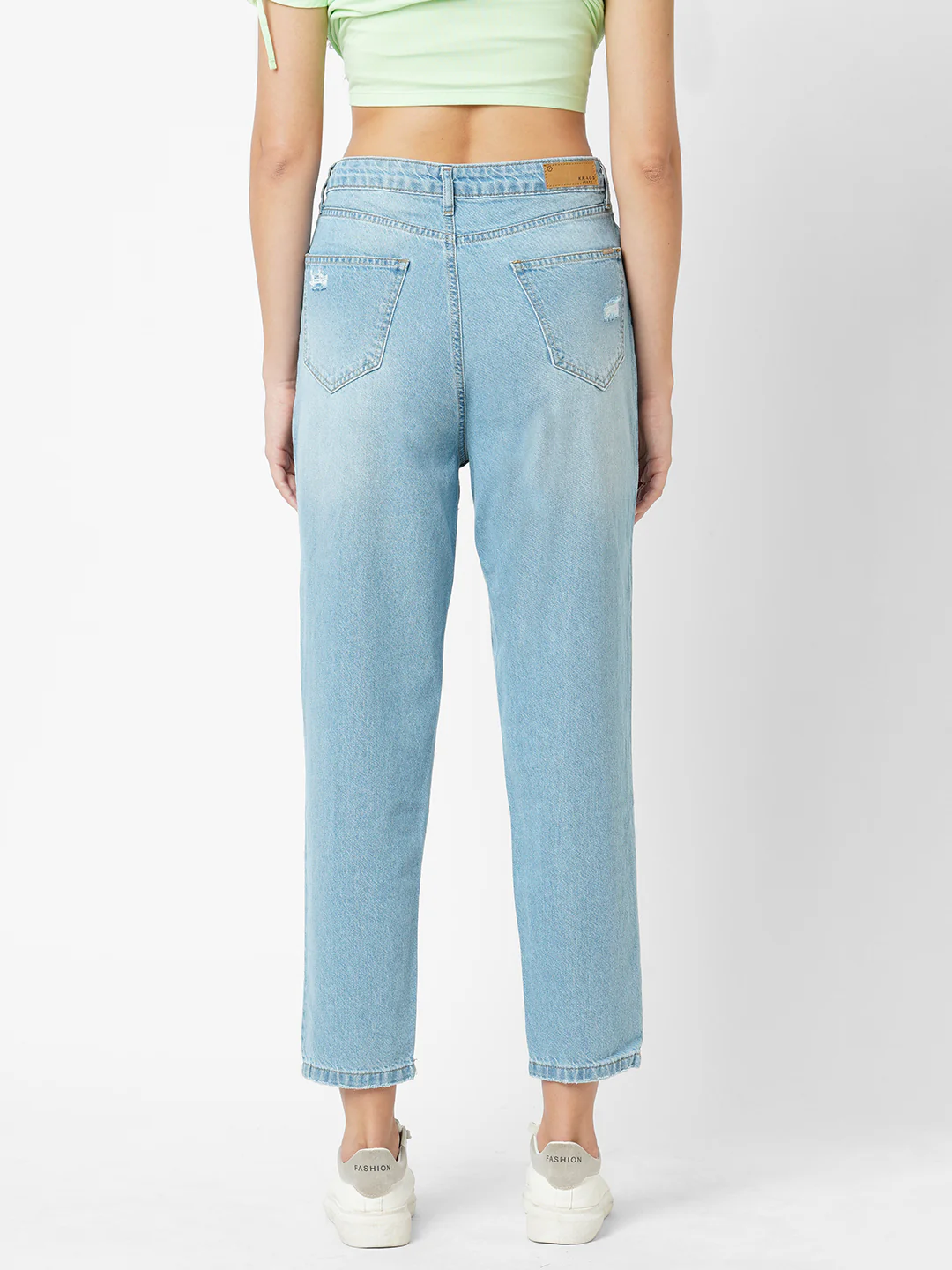 Women High-Rise Mom Fit Jeans - Image 3