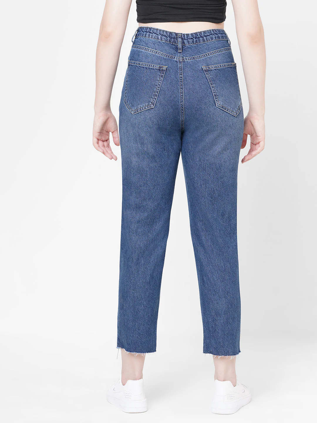 Women High-Rise Mom Fit Jeans - Image 3