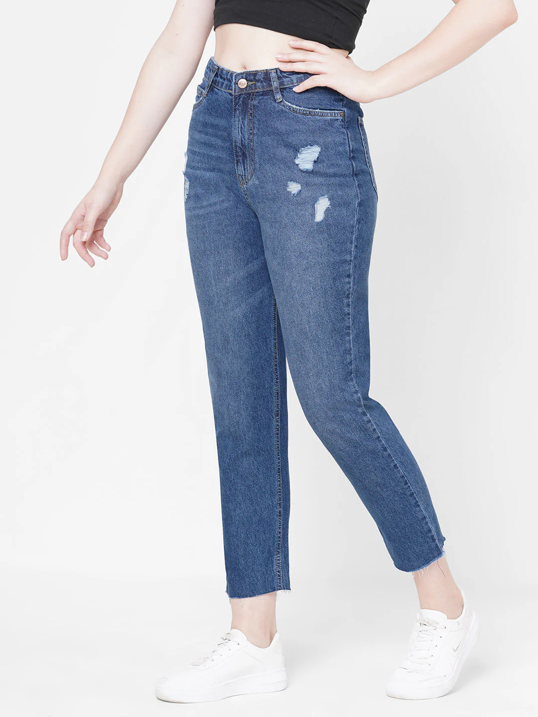 Women High-Rise Mom Fit Jeans - Image 5