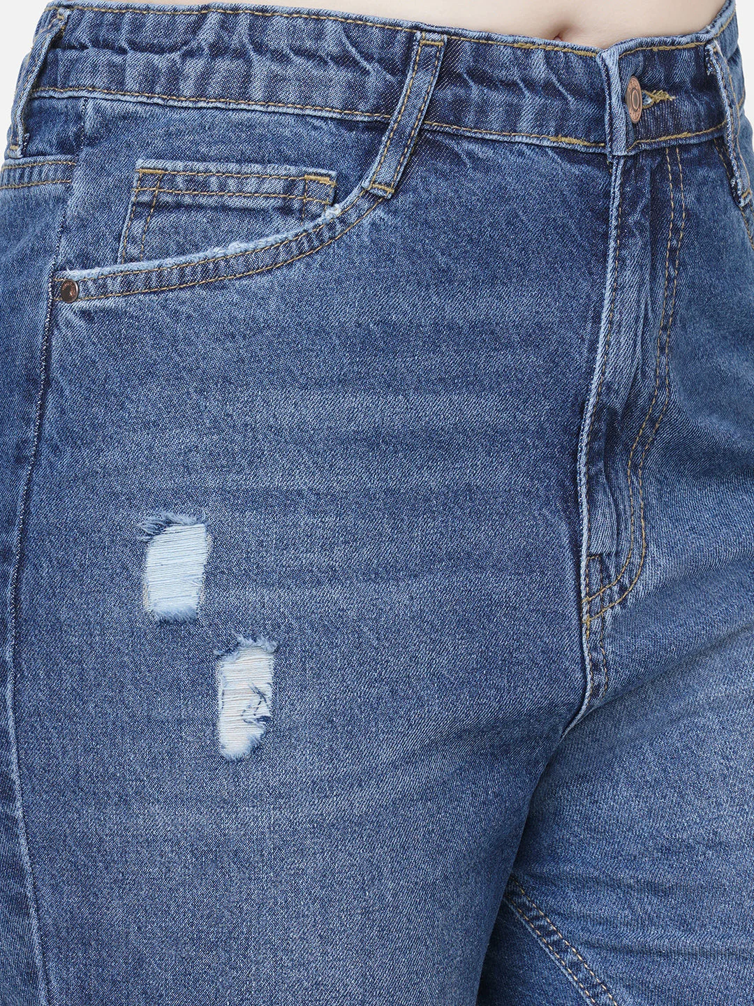 Women High-Rise Mom Fit Jeans - Image 6