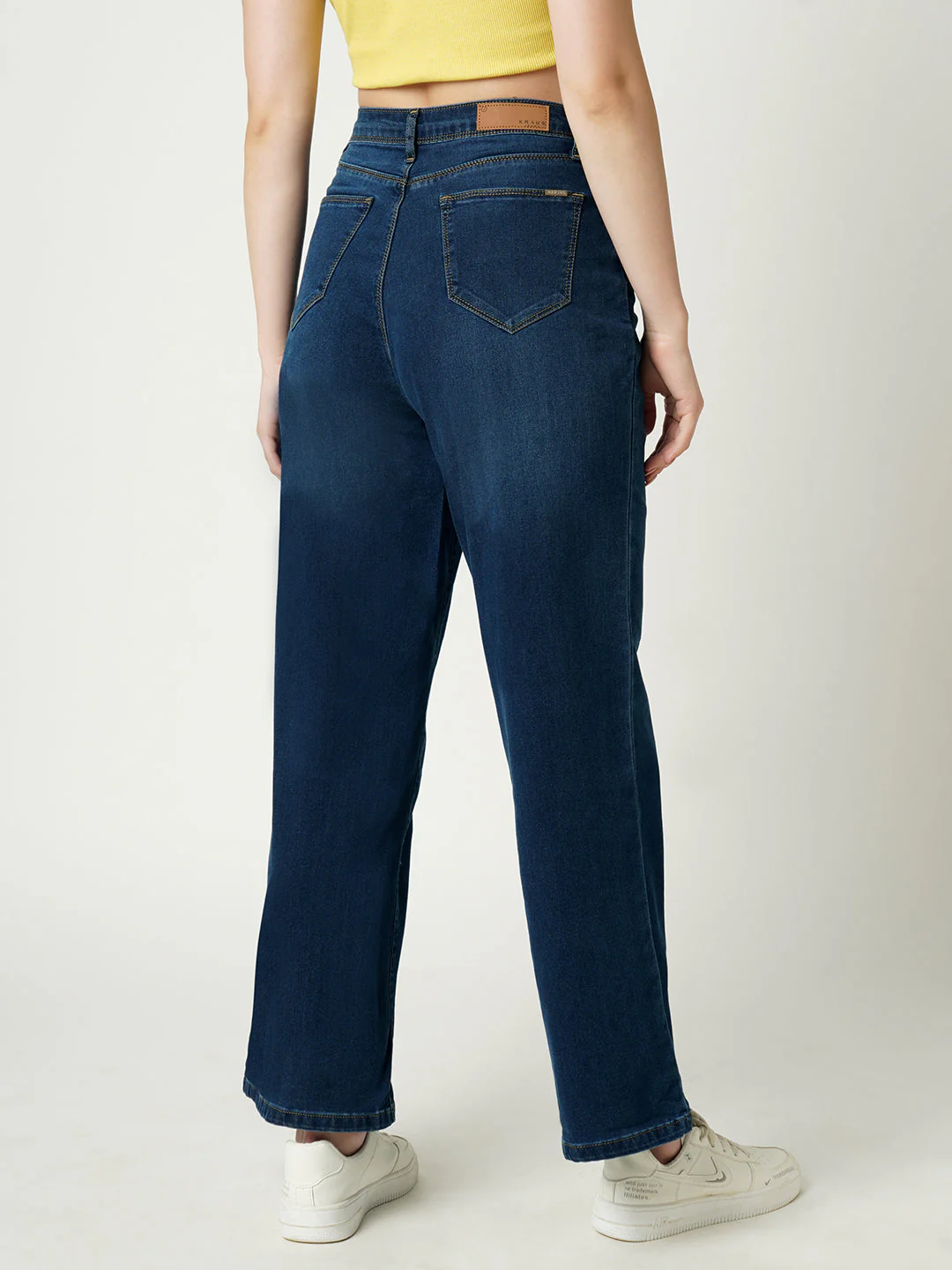 Women High-Rise Parallel Wide Leg Jeans - Image 3