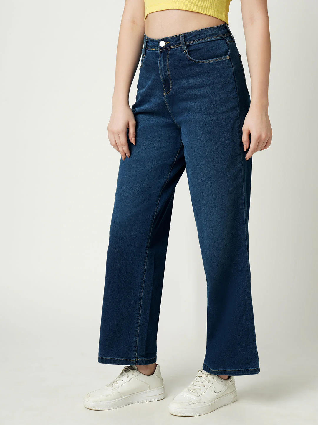 Women High-Rise Parallel Wide Leg Jeans - Image 5