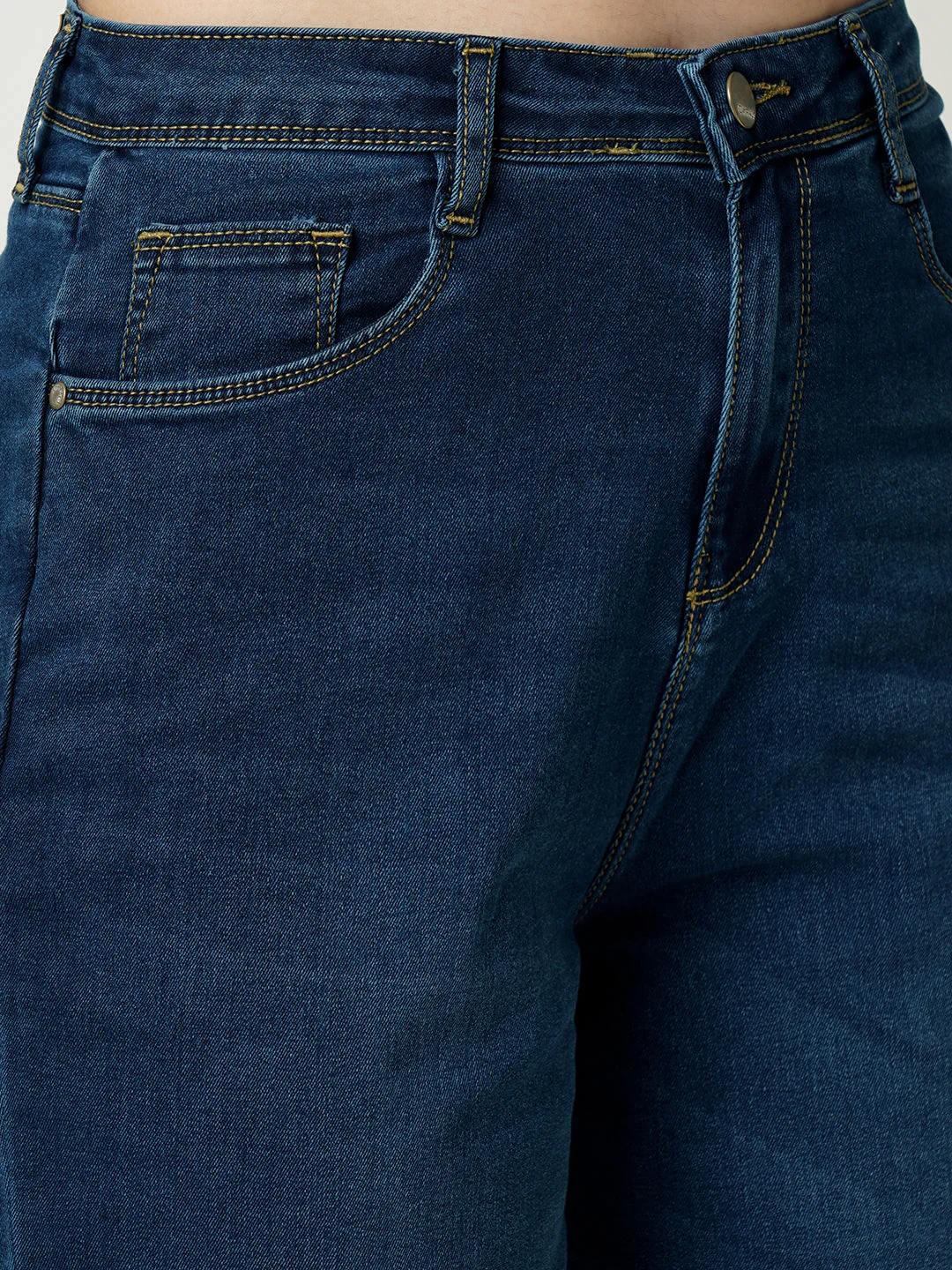 Women High-Rise Parallel Wide Leg Jeans - Image 6