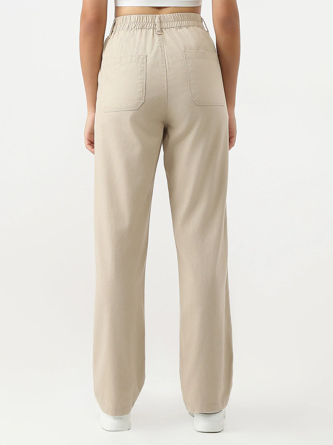 Women High-Rise Regular Fit Korean Pants - Image 4