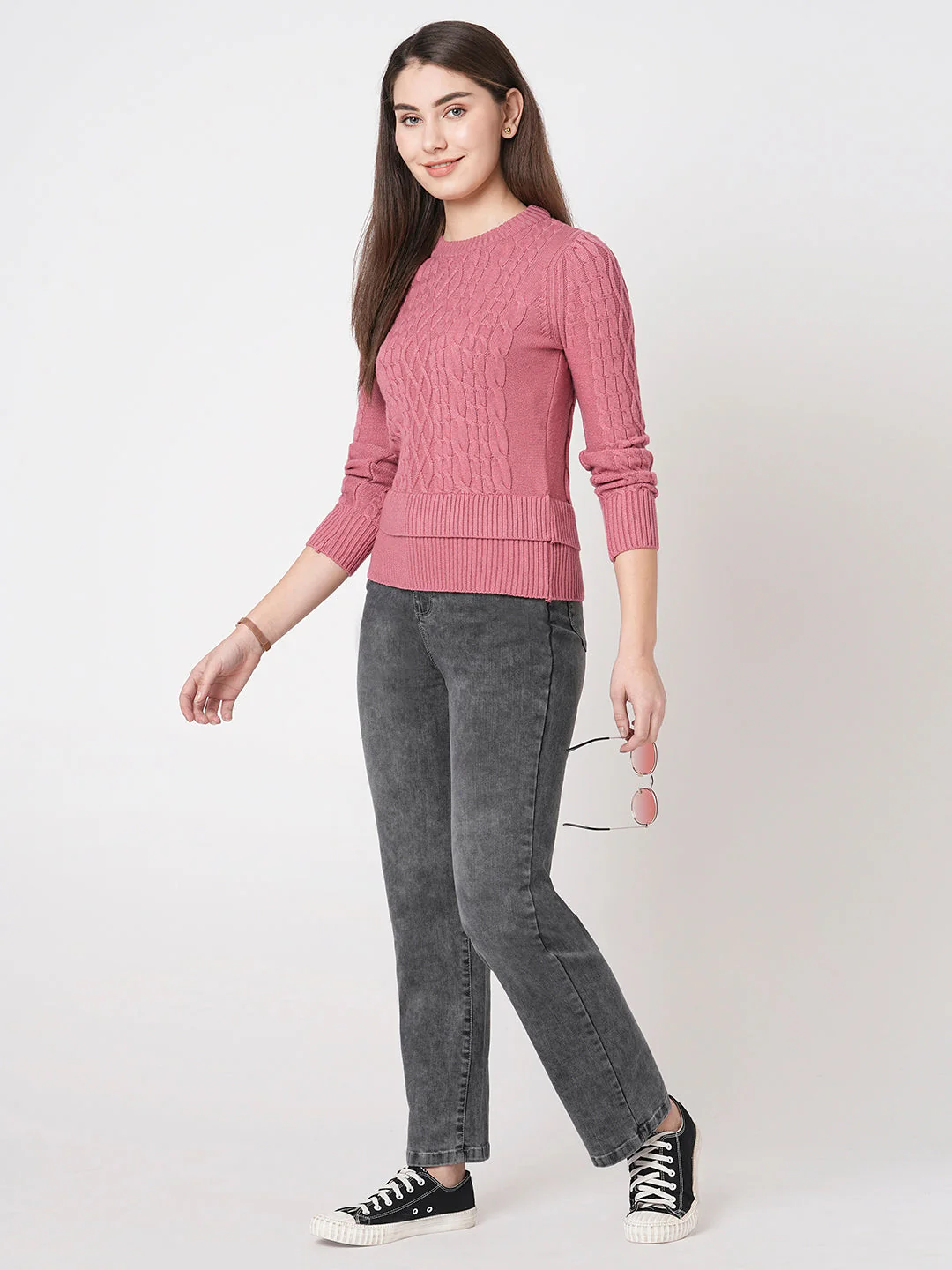 Women Grey High-Rise Relax Straight Jeans - Image 4