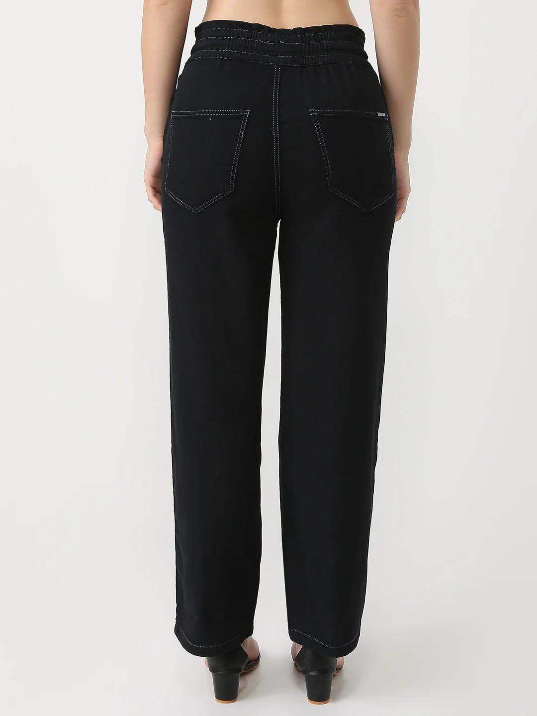 Women High-Rise Relaxed Fit Trousers - Image 3