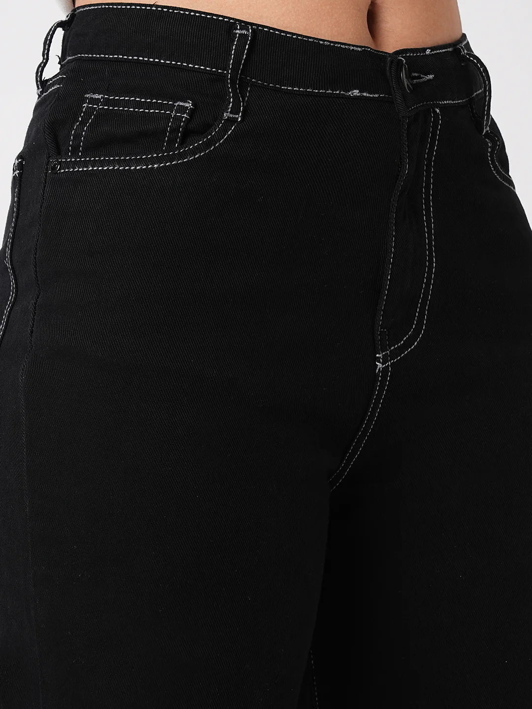 Women High-Rise Relaxed Straight Fit Jeans - Image 5