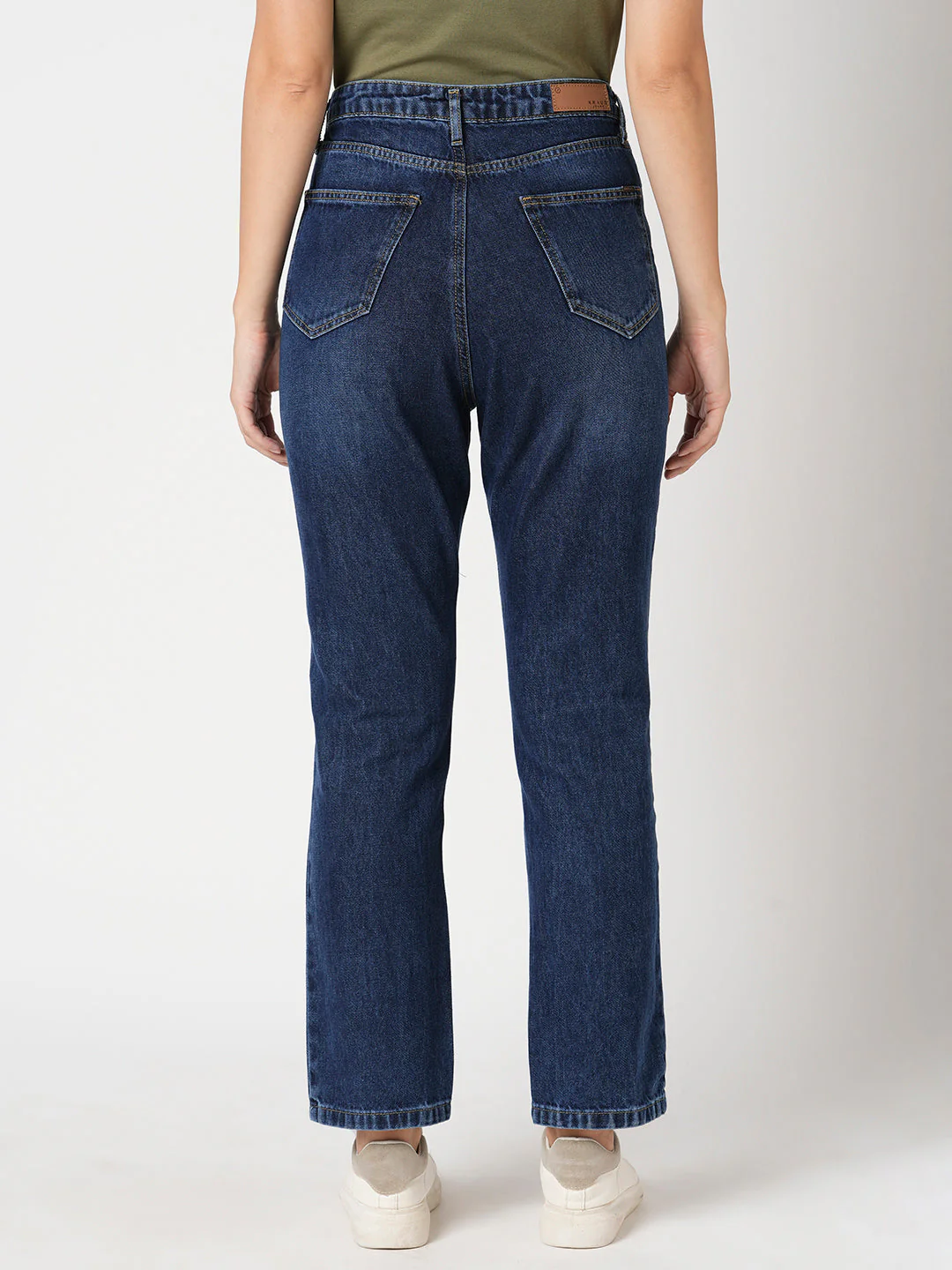 Women High-Rise Relaxed Straight Fit Jeans - Image 3