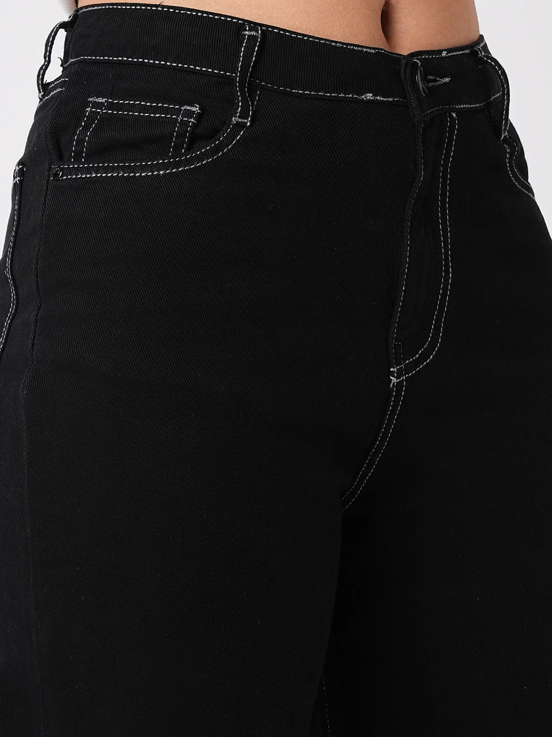 Women High-Rise Relaxed Straight Fit Jeans - Image 5