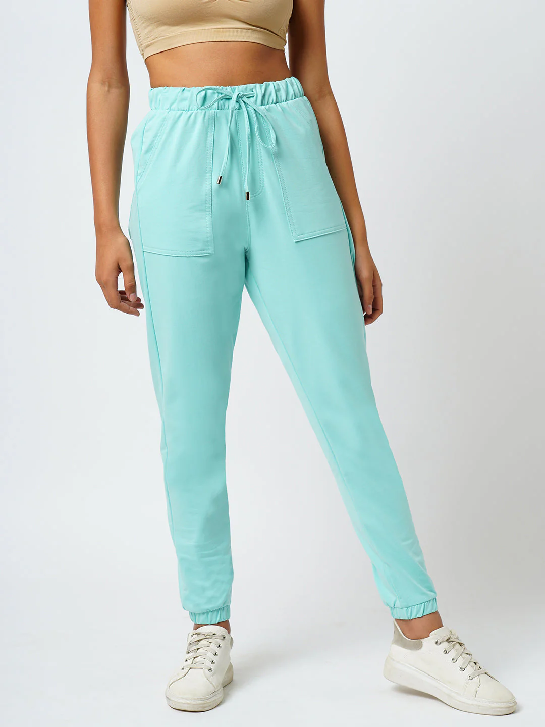 Women High-Rise Skinny Fit Denim Joggers - Image 2