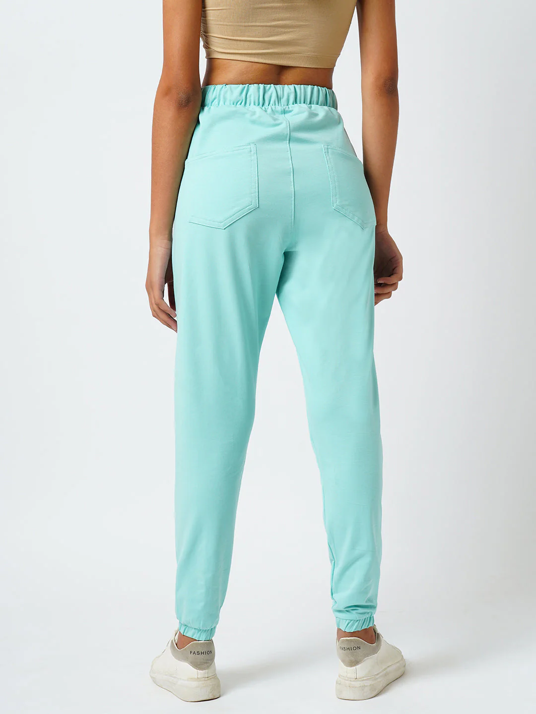 Women High-Rise Skinny Fit Denim Joggers - Image 3