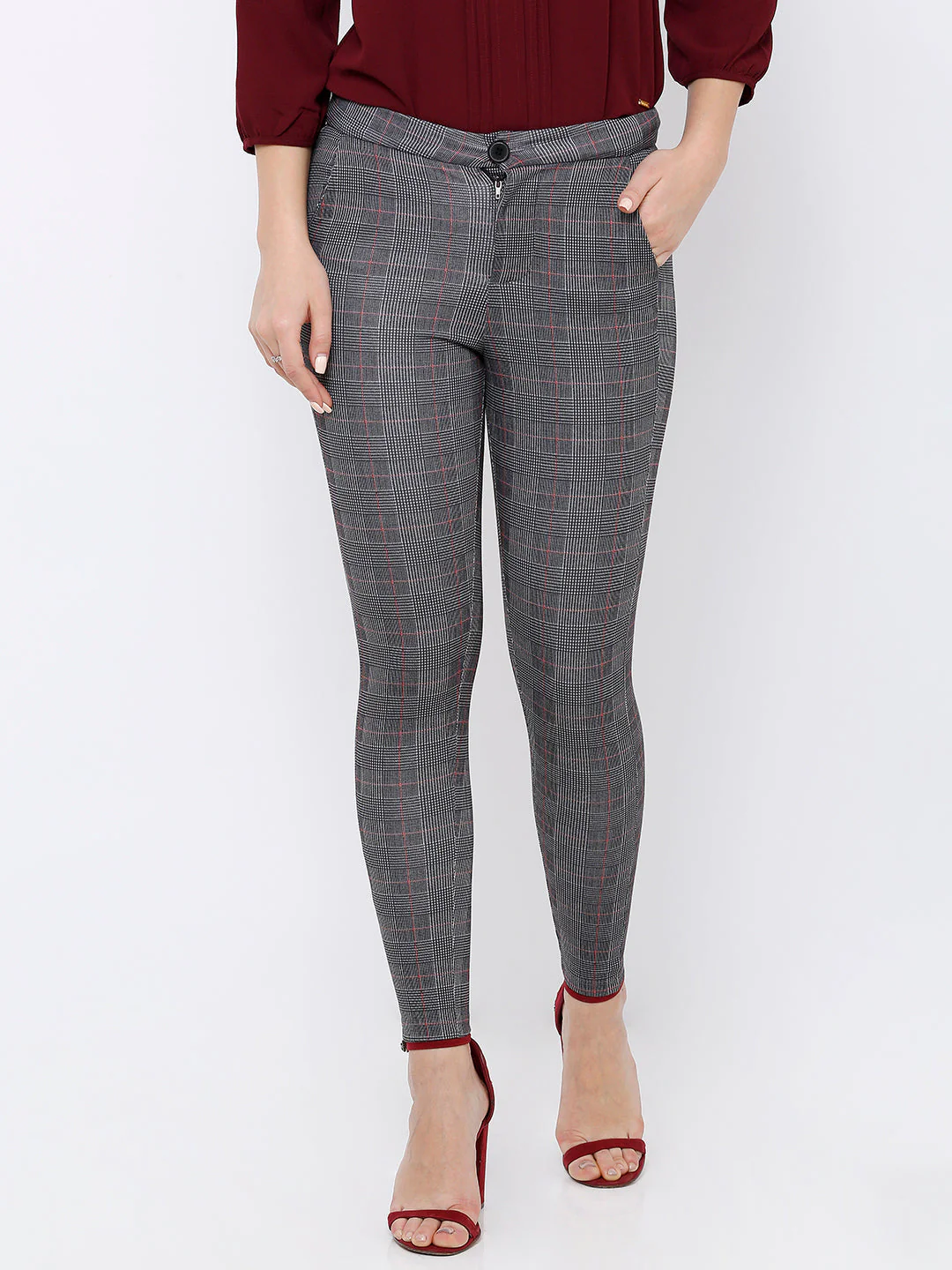 Women High-Rise Skinny Fit Treggings - Image 2
