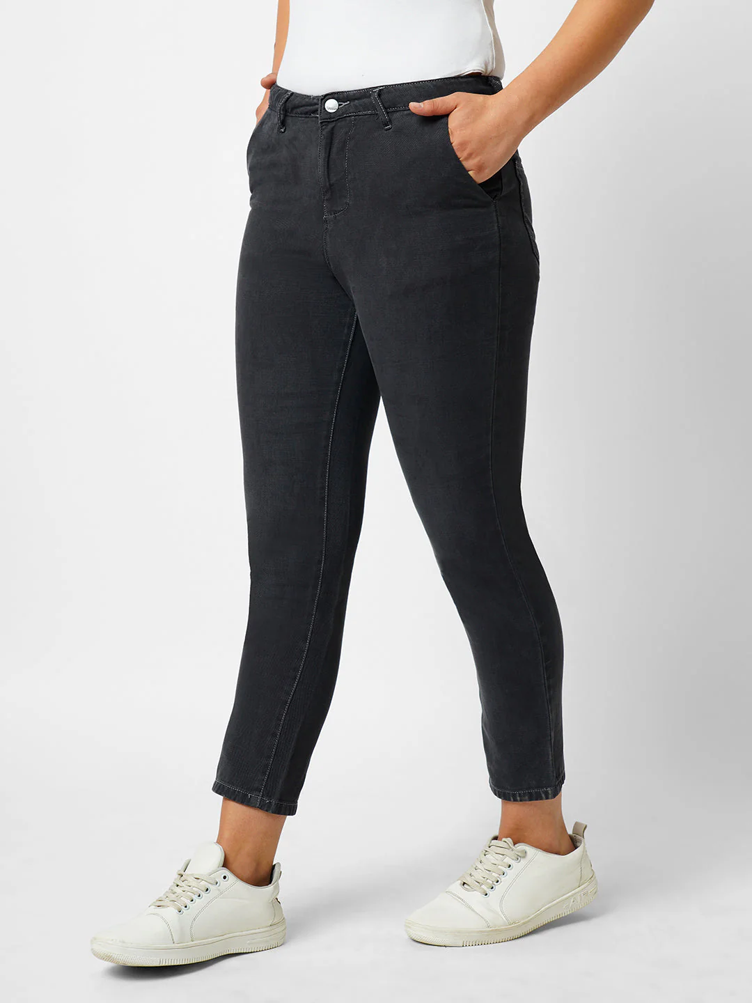 Women High-Rise Skinny Fit Trousers - Image 5