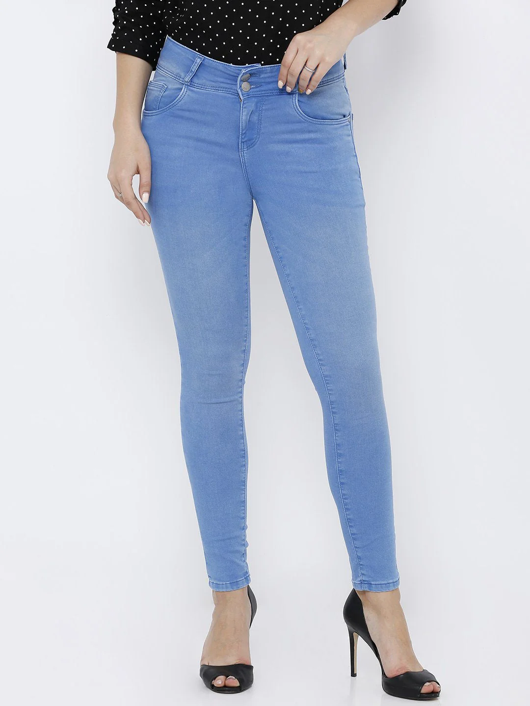 Women High-Rise Skinny Jeans - Image 2