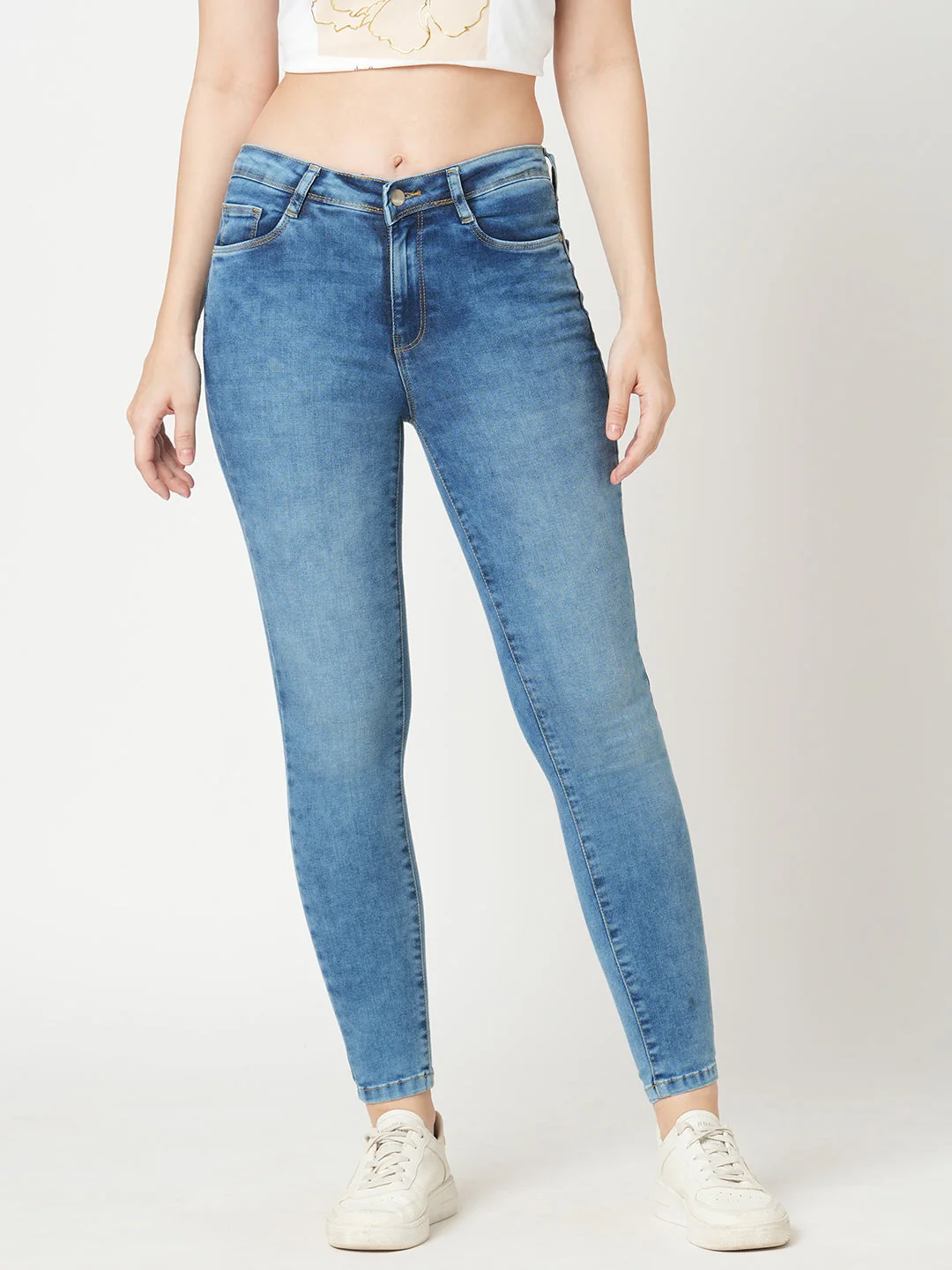 Women High-Rise Skinny Jeans - Image 2