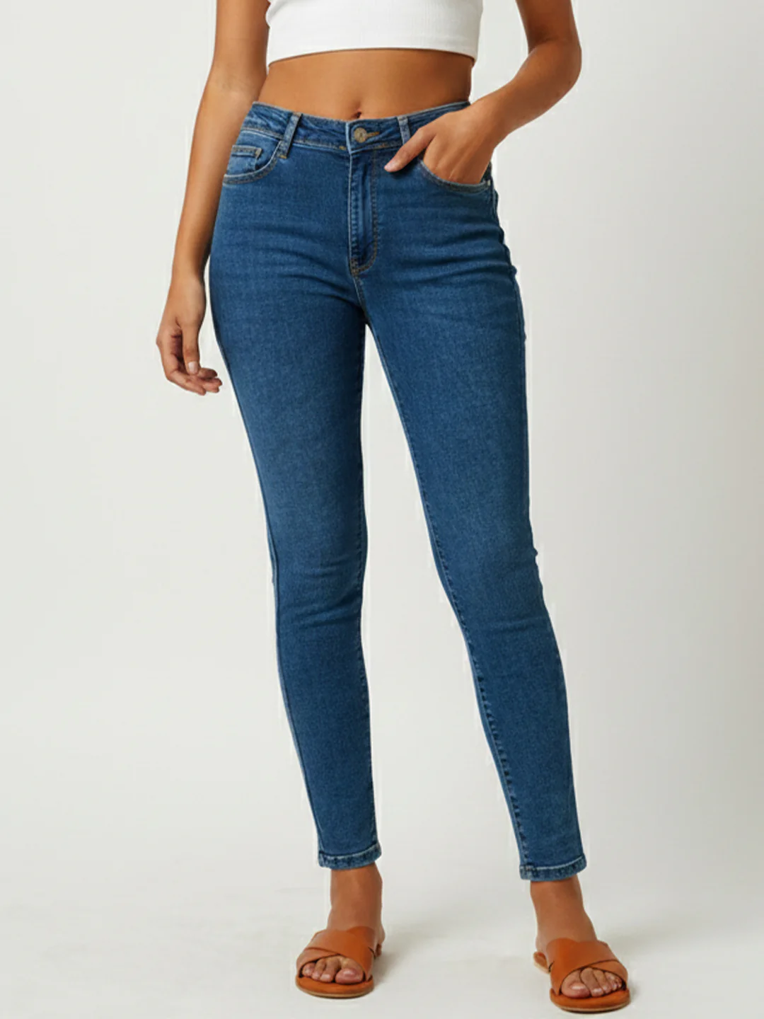 Women High-Rise Skinny Jeans - Image 2