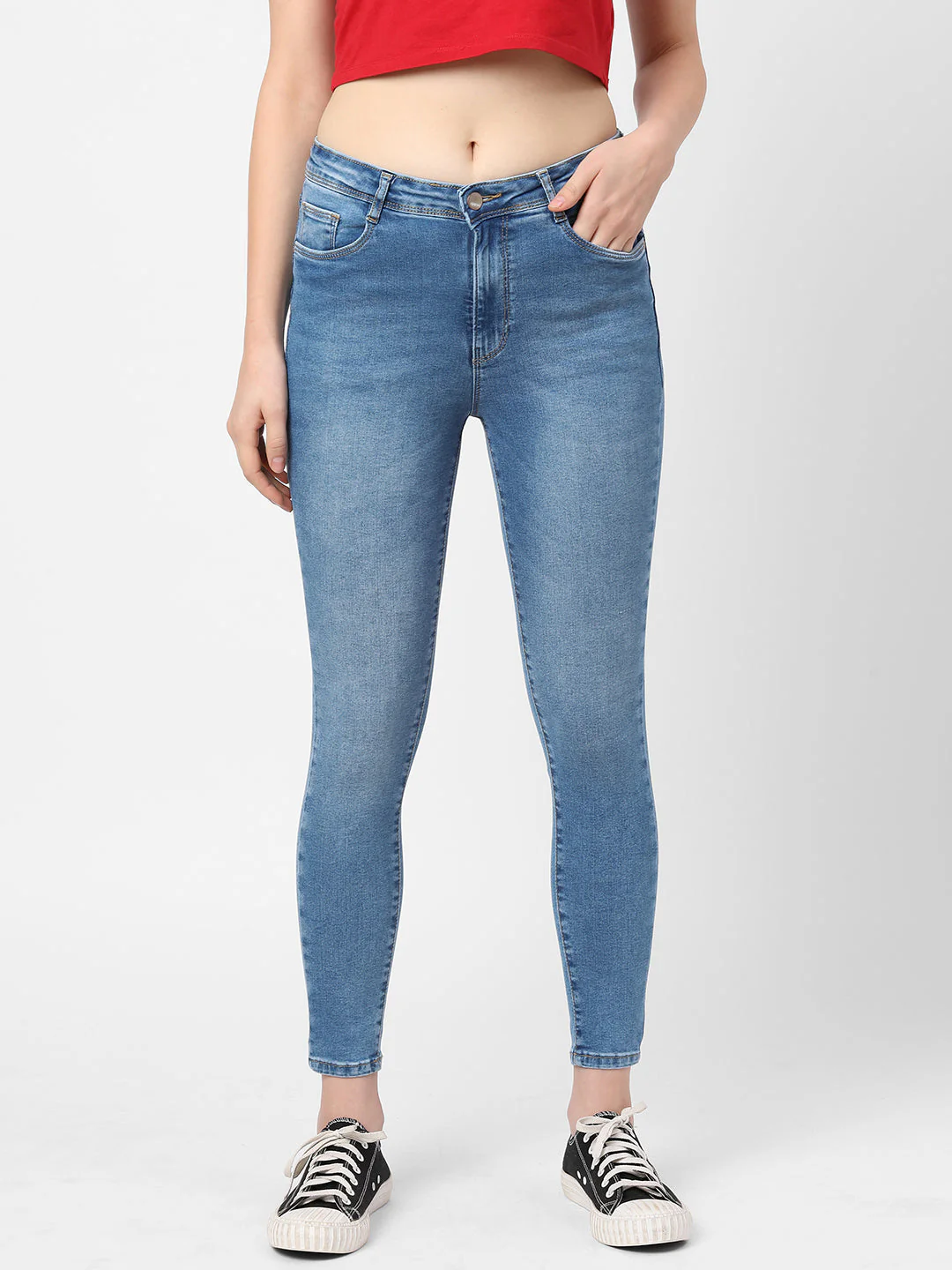 Women High-Rise Skinny Jeans - Image 2