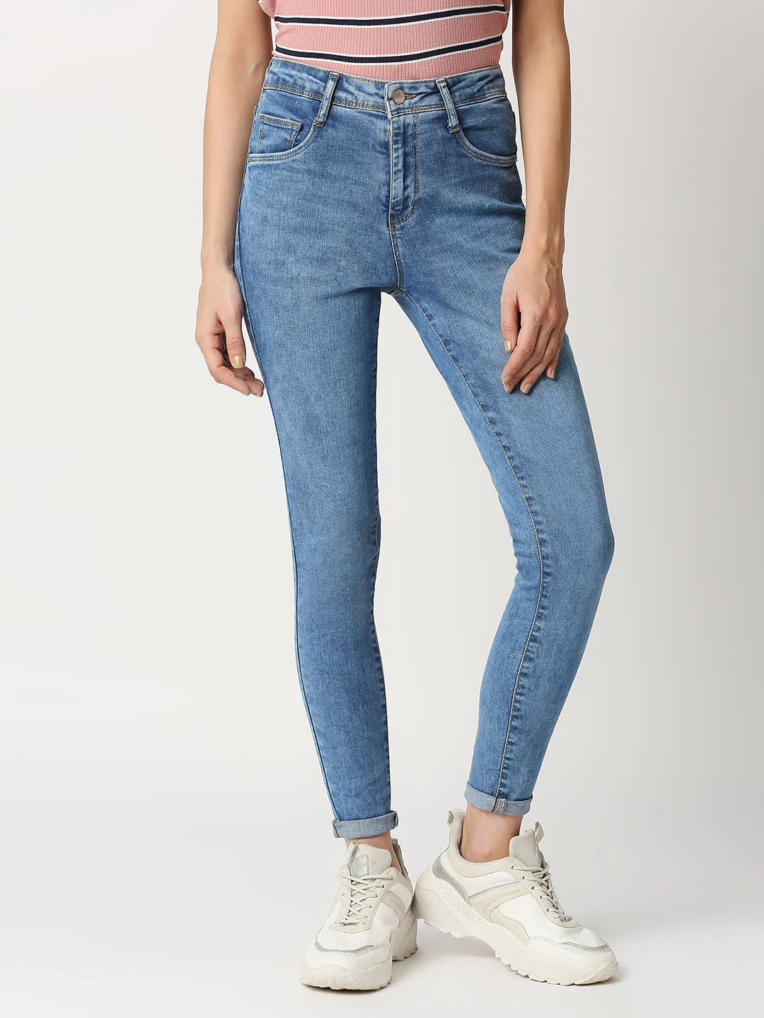 Women High-Rise Skinny Jeans - Image 2