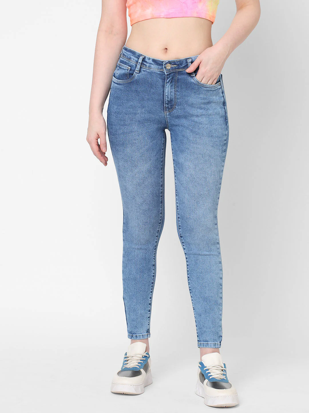 Women High-Rise Skinny Jeans - Image 2