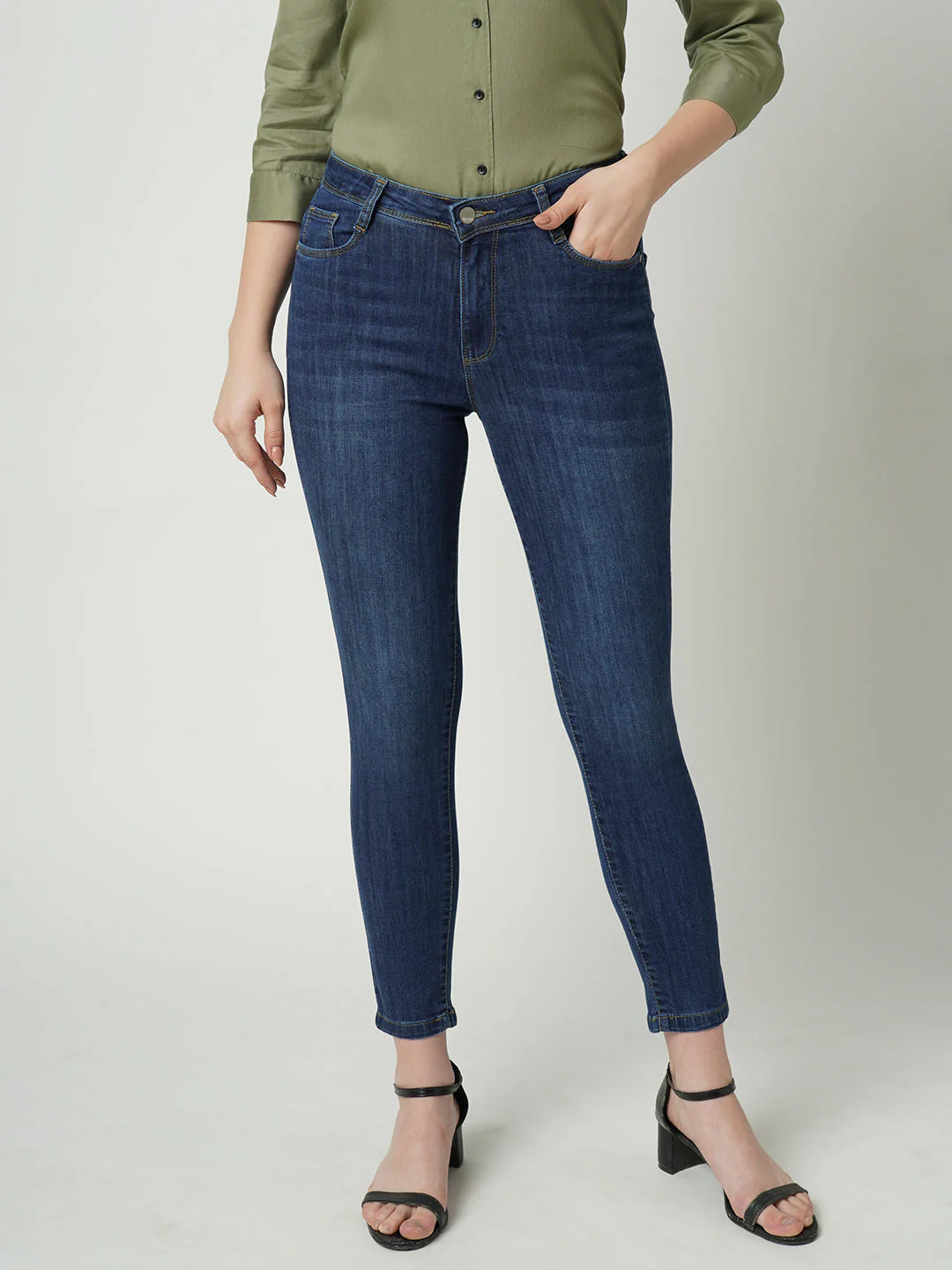 Women High-Rise Skinny Jeans - Image 2