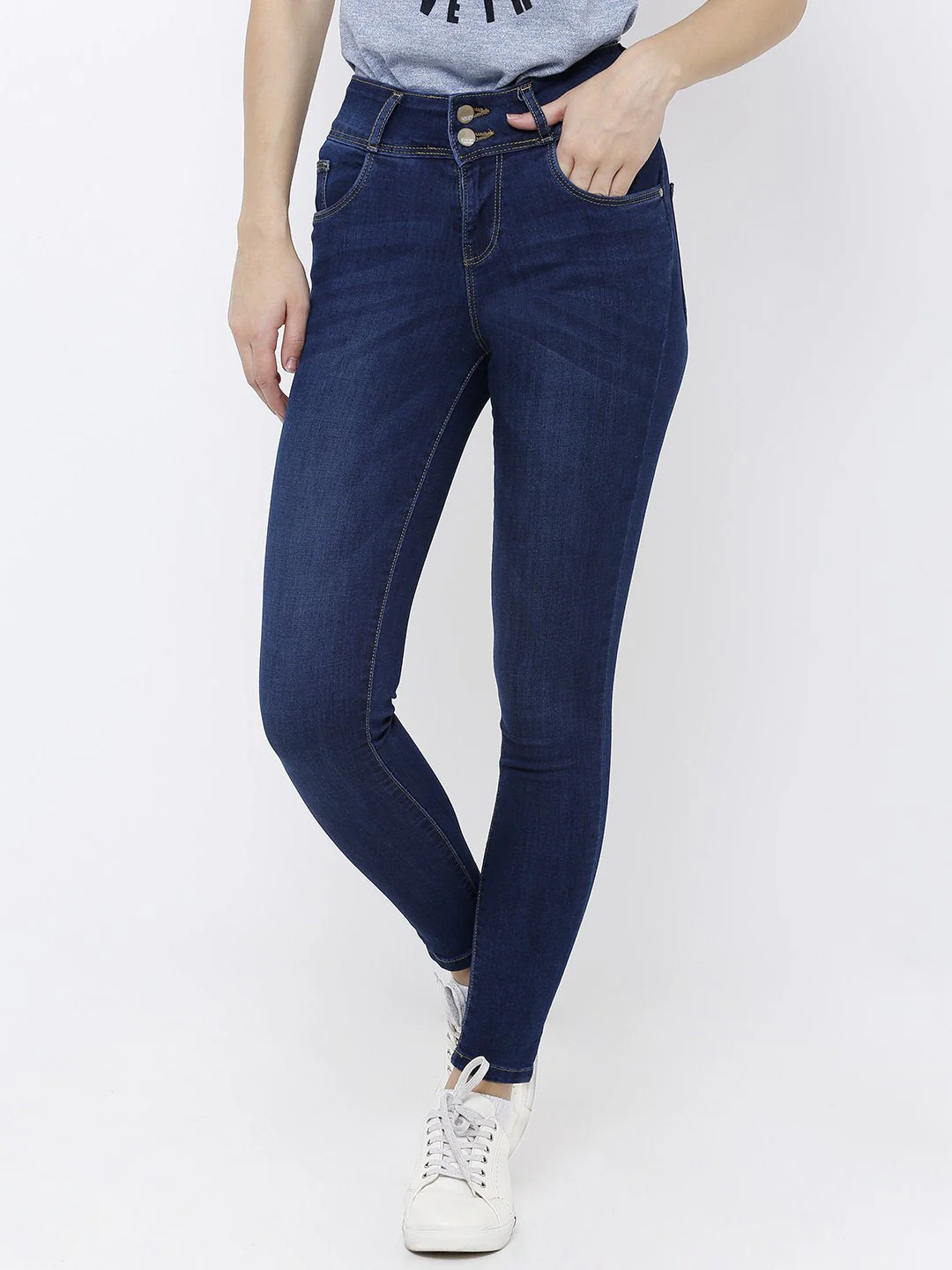 Women High-Rise Skinny Jeans - Image 2