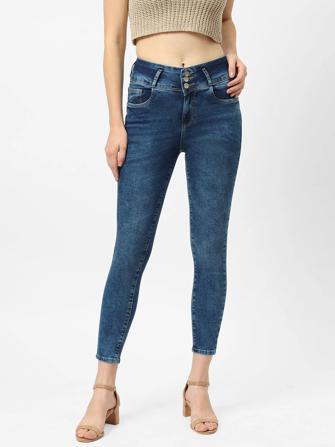 Women High-Rise Skinny Jeans - Image 2