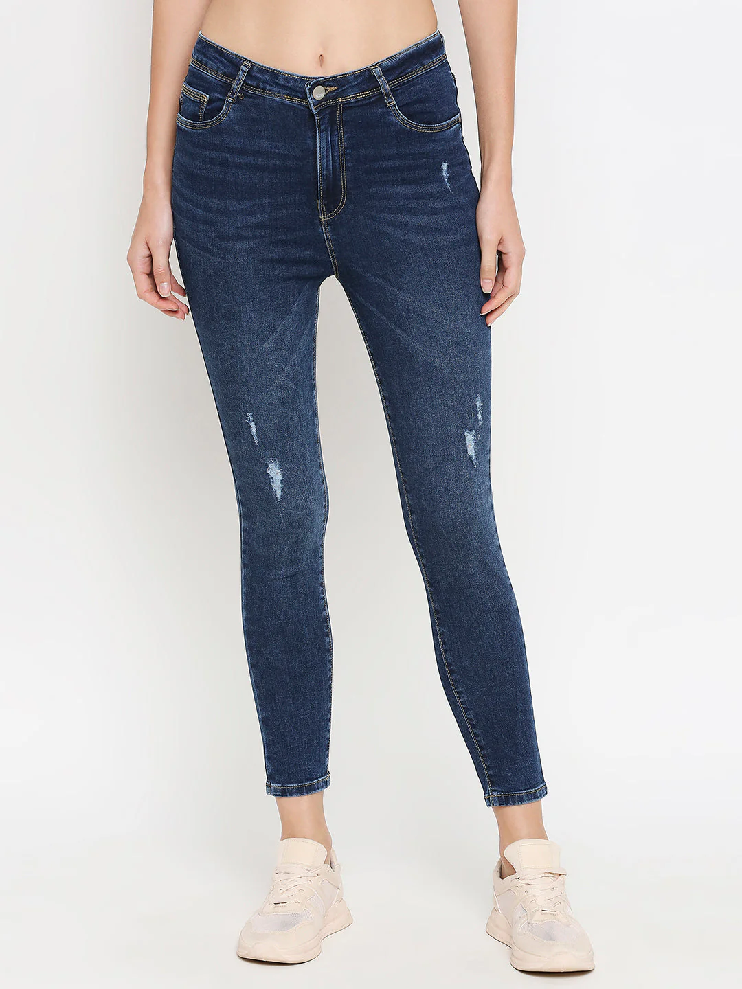 Women High-Rise Skinny Ripped Jeans - Image 2