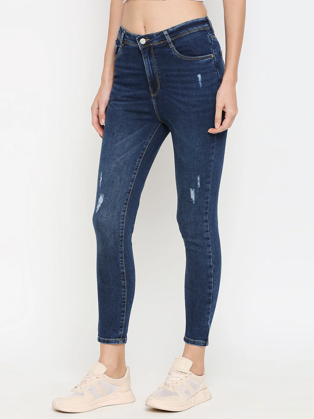 Women High-Rise Skinny Ripped Jeans - Image 4