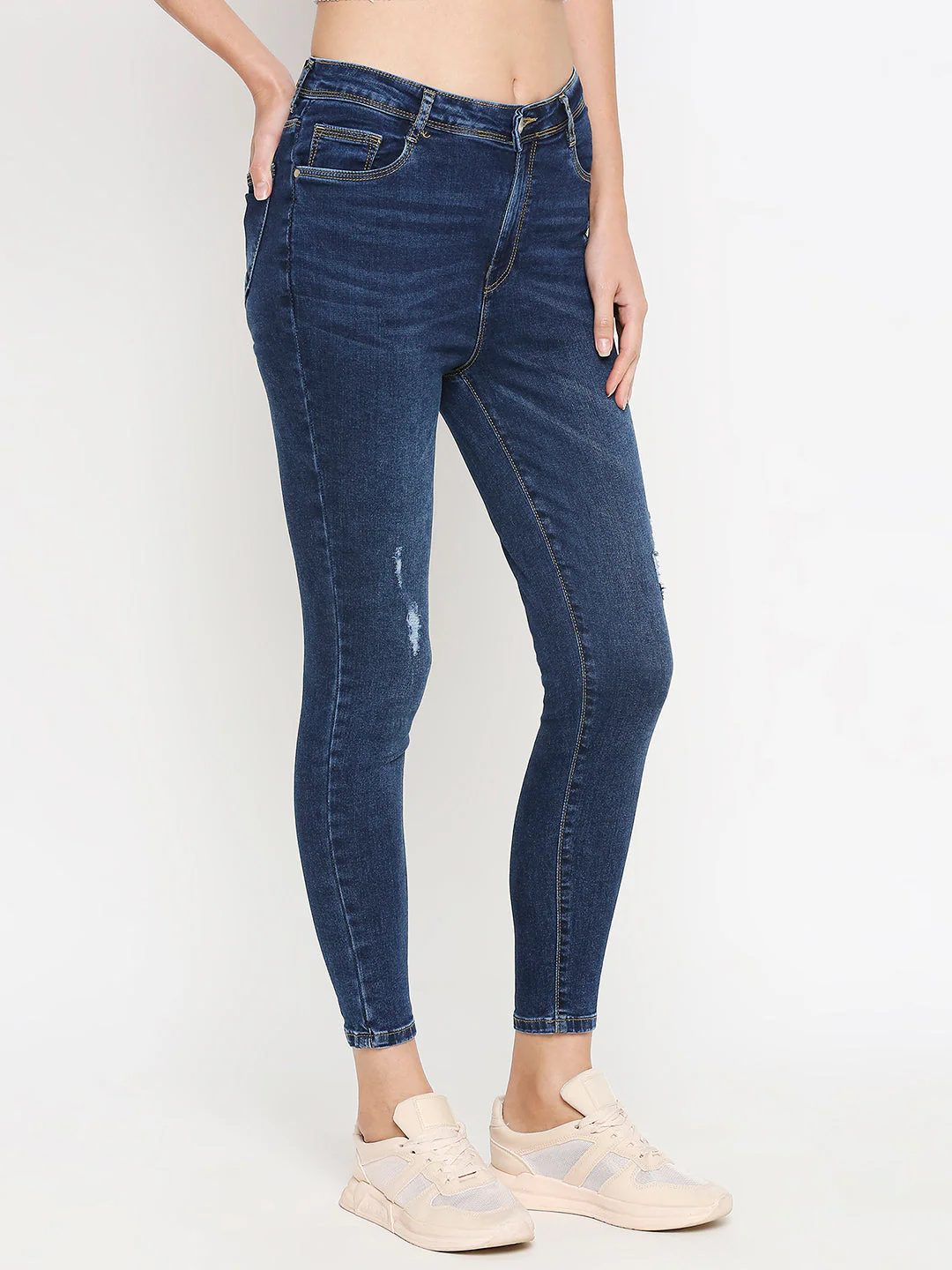 Women High-Rise Skinny Ripped Jeans - Image 6