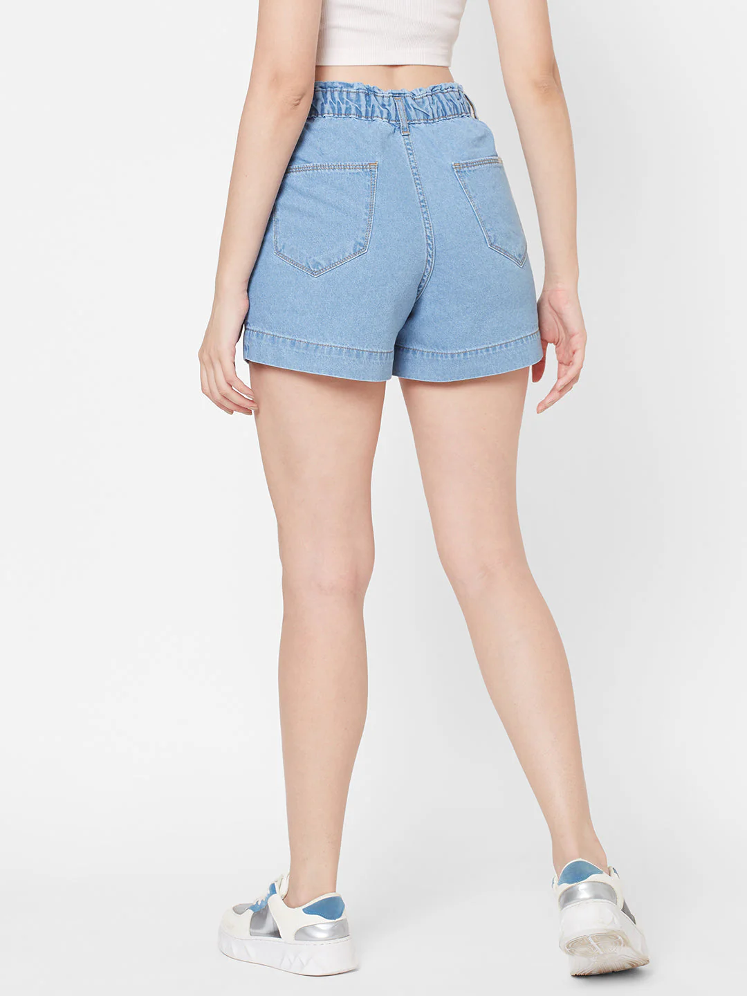 Women High-Rise Slim Fit Shorts - Image 3