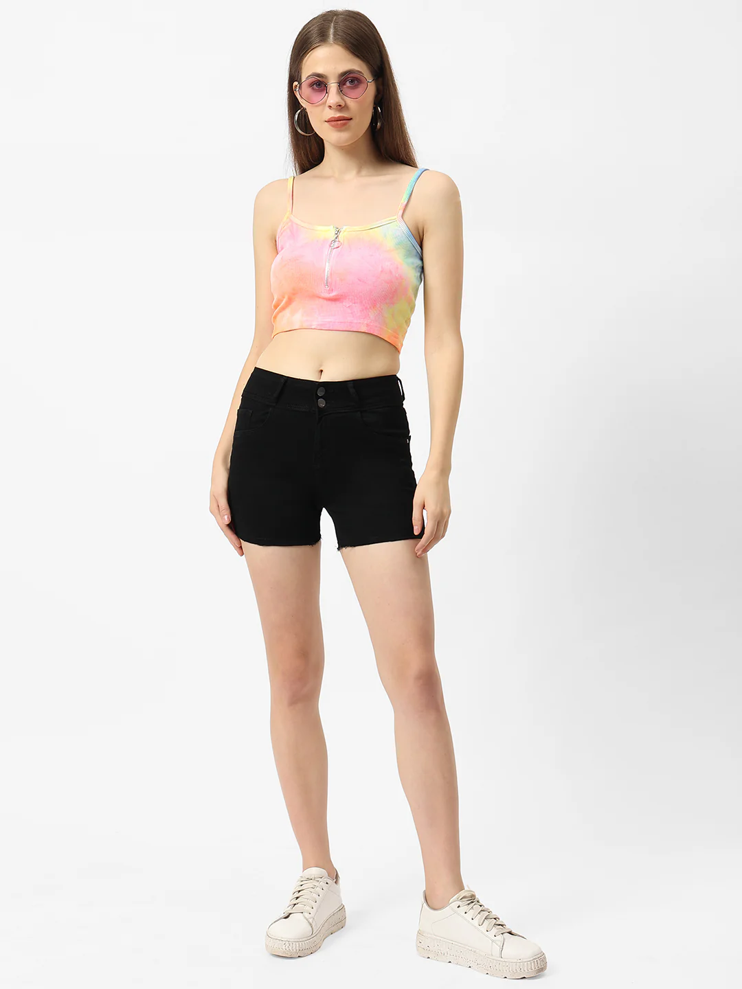 Women High-Rise Slim Shorts