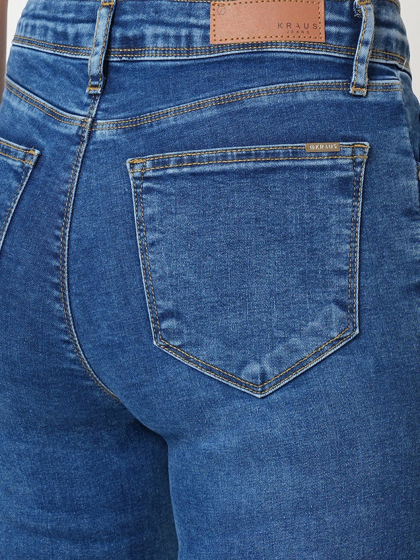 Women High-Rise Slim Straight Fit Jeans - Image 6