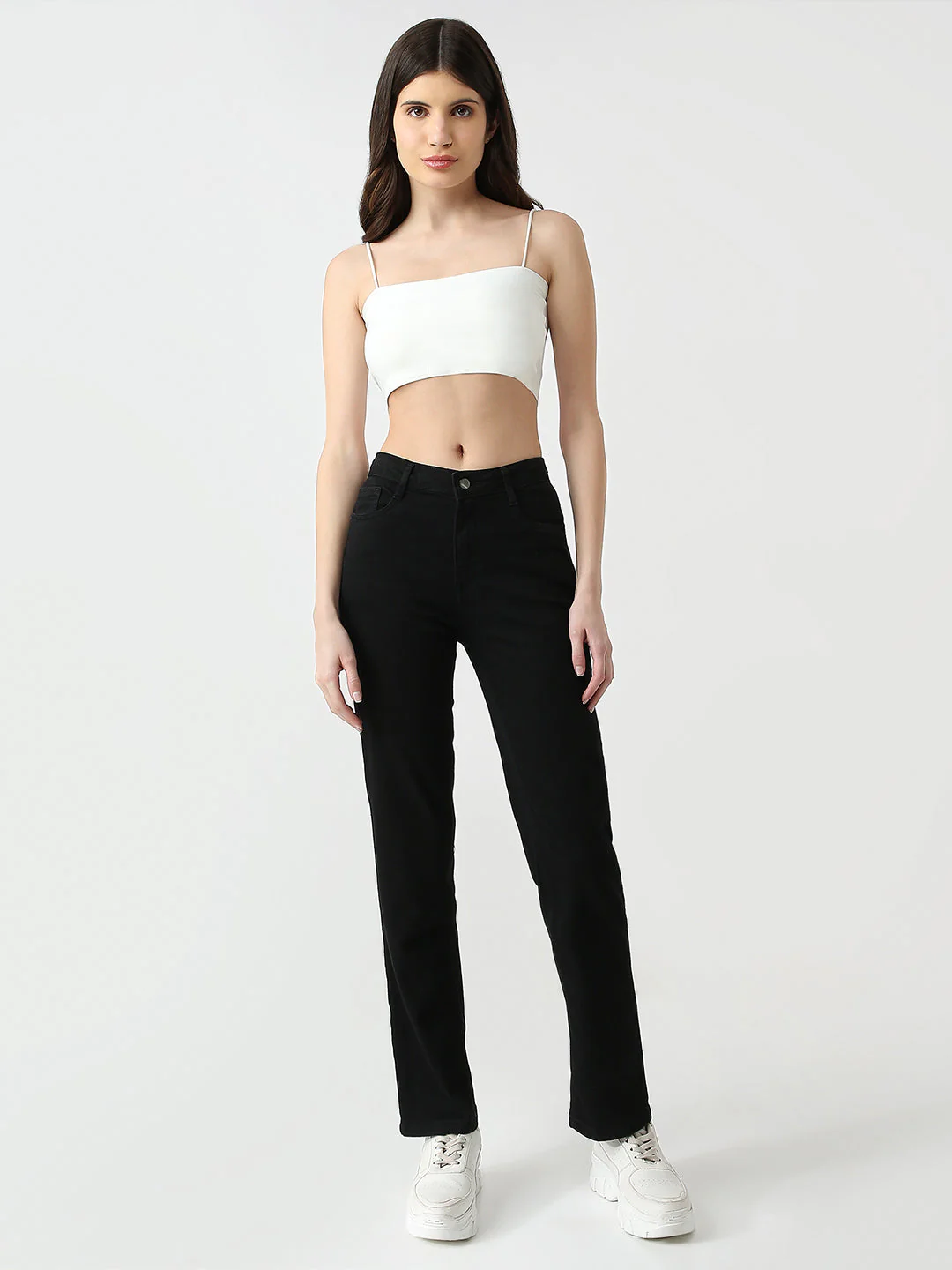 Women High-Rise Slim Straight Fit Jeans - Image 4