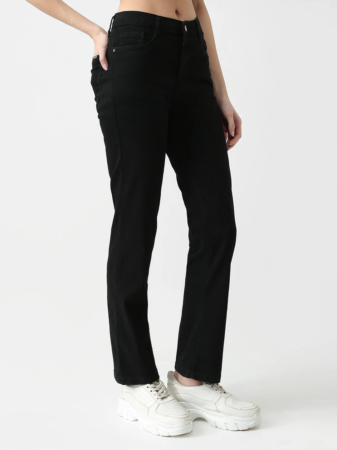 Women High-Rise Slim Straight Fit Jeans - Image 5