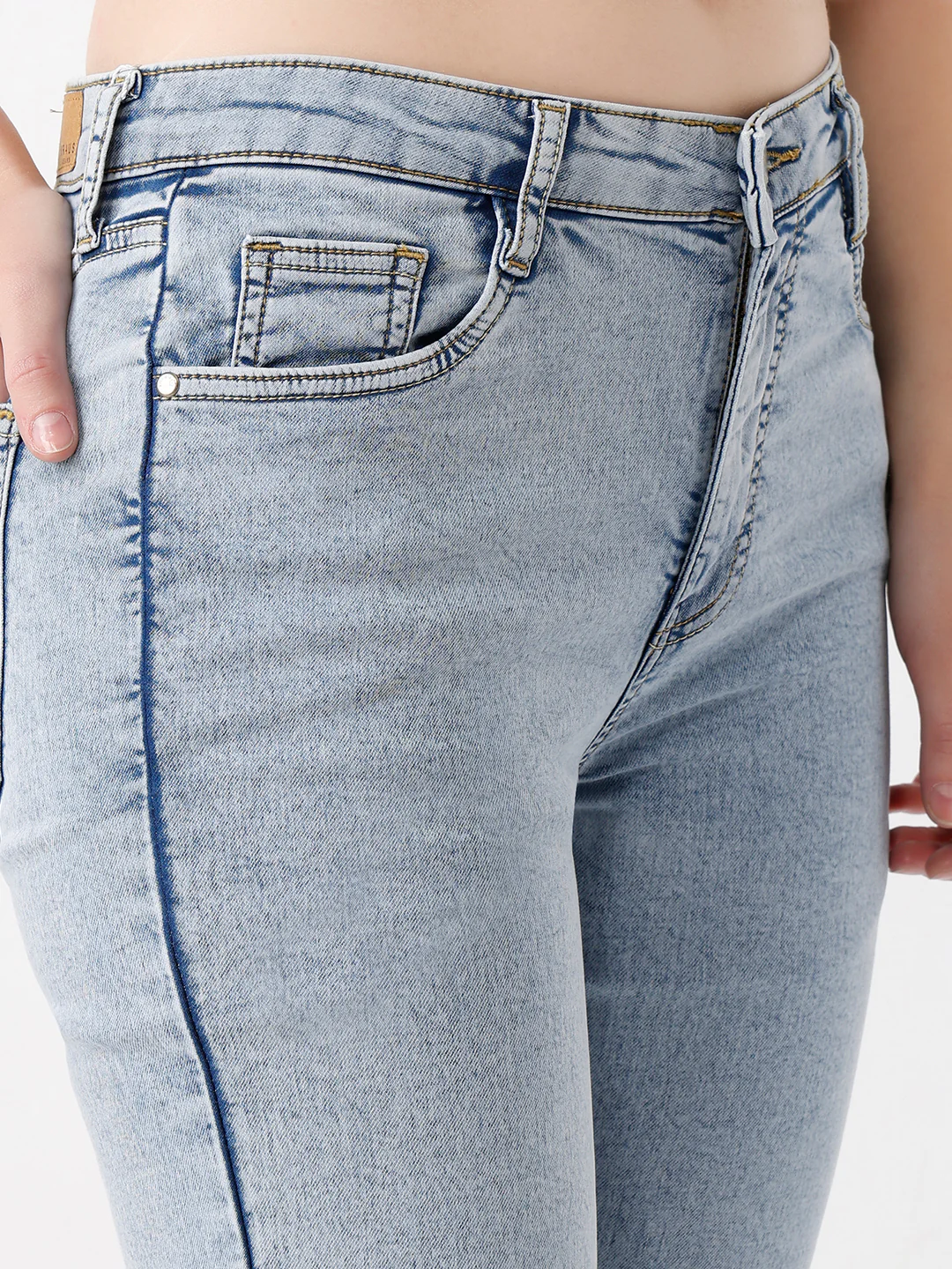 Women High-Rise Slim Straight Fit Jeans - Image 6