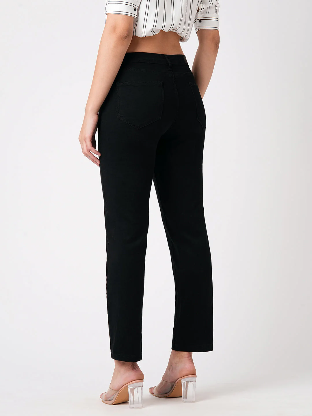 Women High-Rise Slim Straight Fit Jeans - Image 3